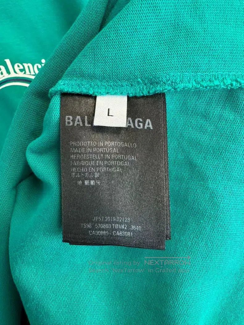 Balenciaga Balenciaga Green Wave Print Short Sleeve. Size US L / EU 52-54 / 3 - 4 Thumbnail