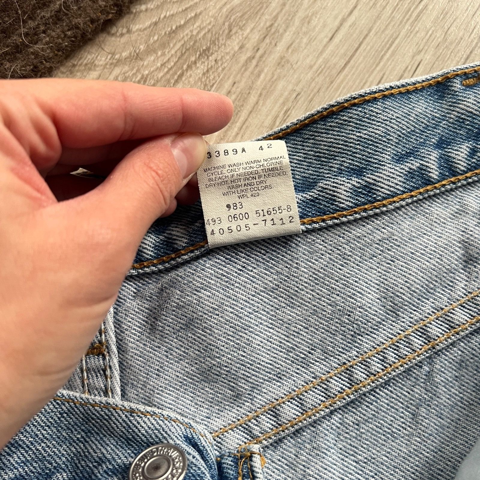 Levi’s 505 Vintage Regular Fit Light Wash Jeans 9619AC