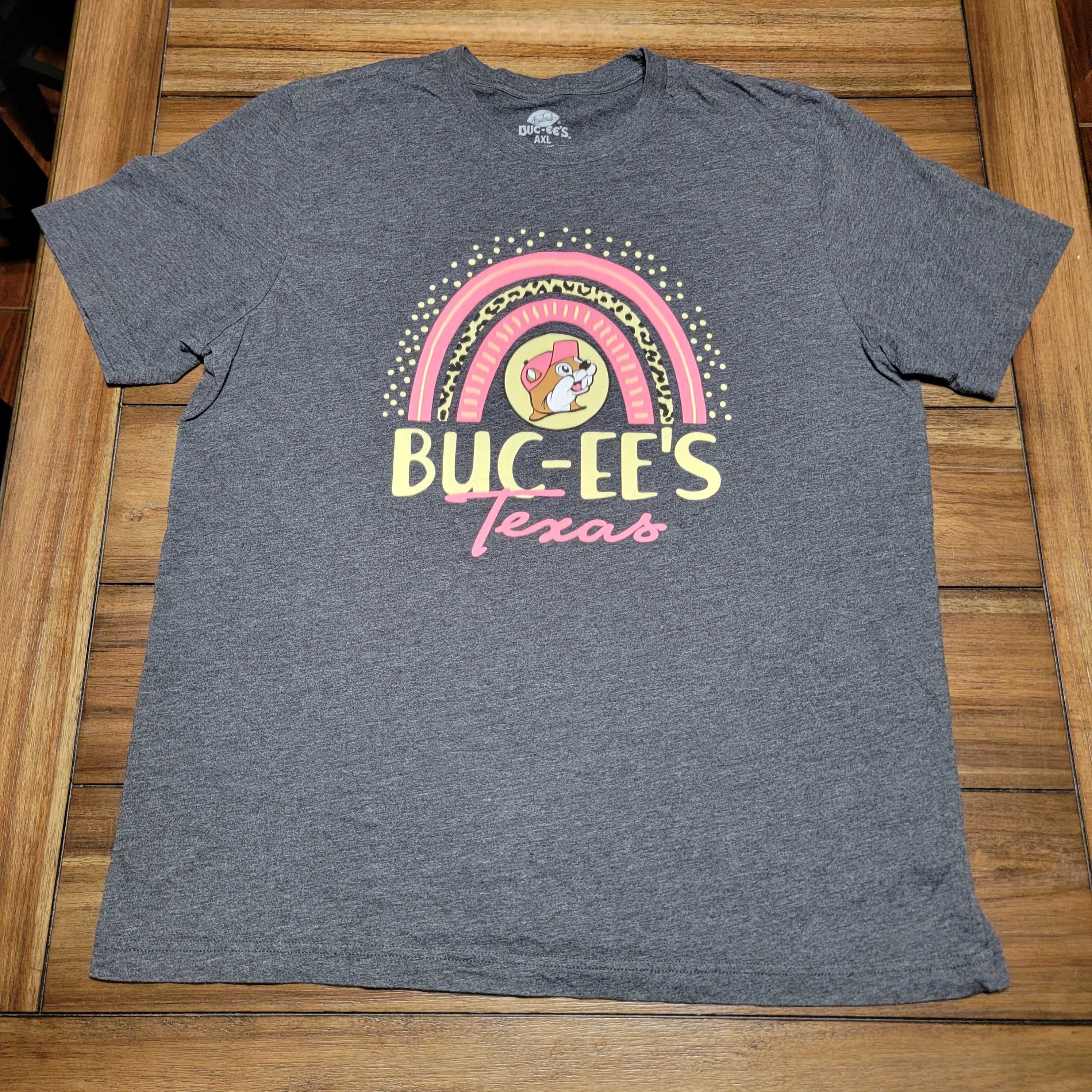 Other Buc-ee's SS Dark Grey Tee Pink Rainbow "Texas" - Size AXL Size XL / US 12-14 / IT 48-50 - 1 Thumbnail