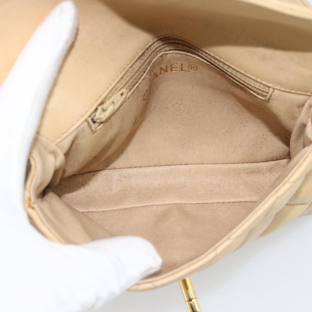 Chanel Chanel Matelasse Lambskin Leather Waist Bag Beige Size ONE SIZE - 8 Thumbnail
