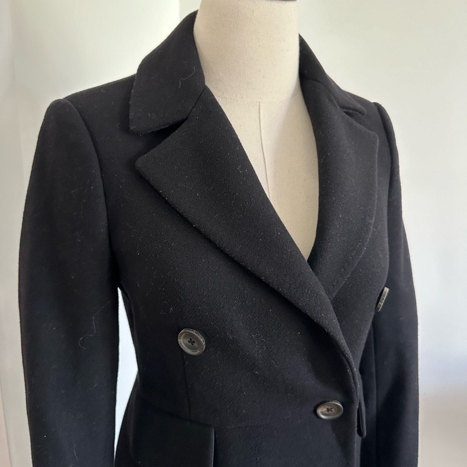 Juicy Couture Bird by Juicy Couture Wool Peacoat - Small black Size S / US 4 / IT 40 - 1 Thumbnail