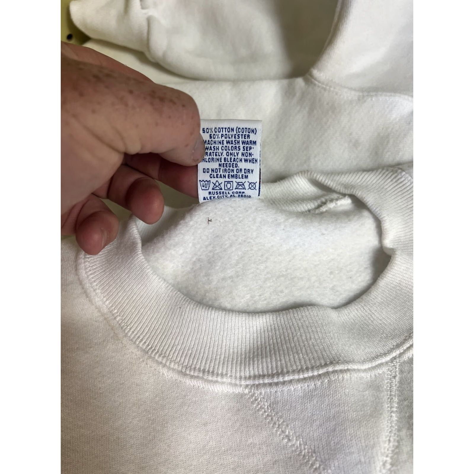 Vintage VINTAGE Russell Sweatshirt White XL Men College "I’m A Teaching Professor" Size US XL / EU 56 / 4 - 5 Thumbnail