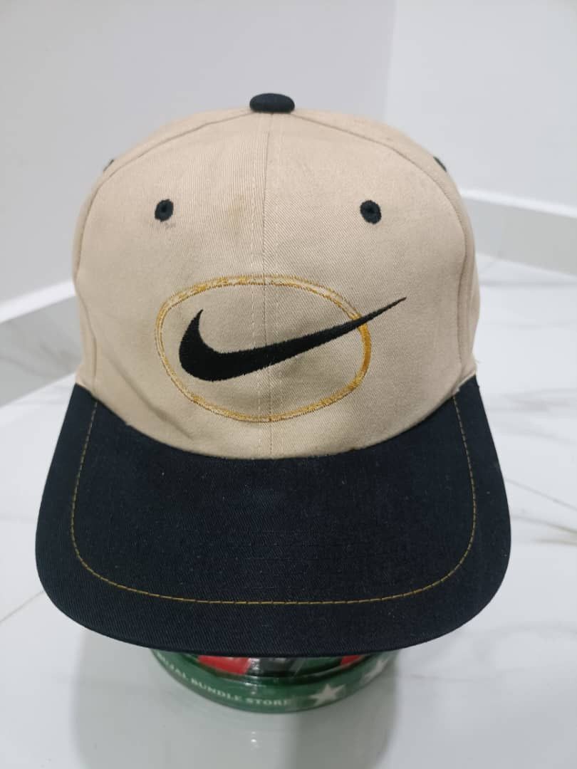 Nike × Vintage Nike Vintage 90s Center Swoosh Hat Cap Snapback Rare Sport Size ONE SIZE - 1 Thumbnail