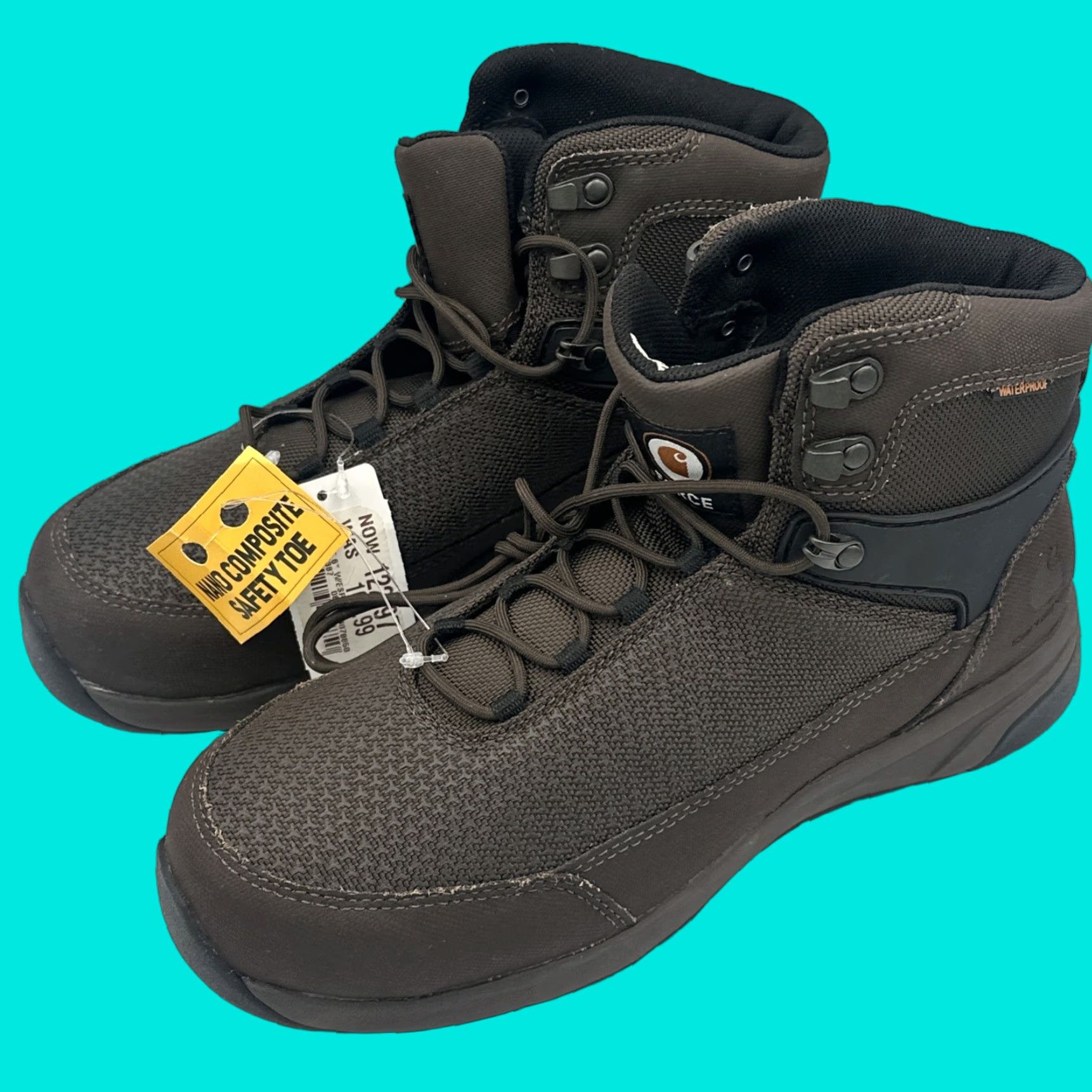Carhartt VINTAGE Carhartt CMA6425 Force 6" Nano Boots Mens 8.5 W Brown Leather Work Boot Cowboy USA 90s Mens Basketball? Size US 8 / EU 41 - 1 Thumbnail