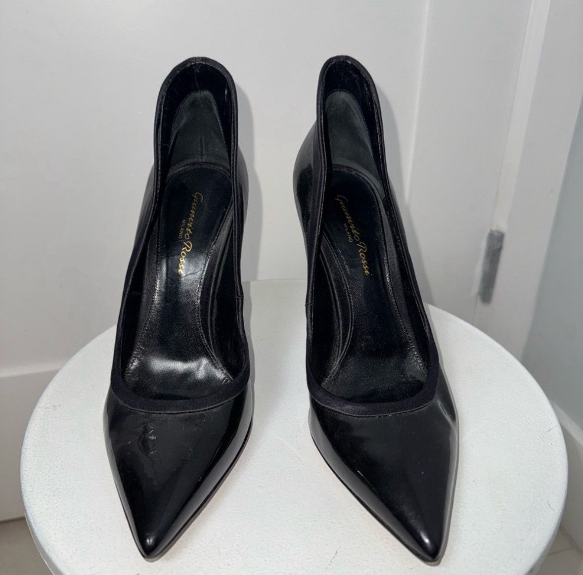 Gianvito Rossi Gianvito Rossi Tuxedo 100mm Leather Pumps/7.5 Size US 7.5 / IT 37.5 - 3 Thumbnail