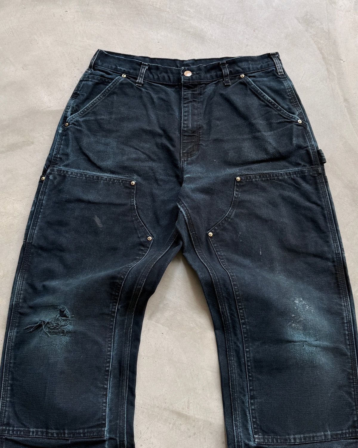 Carhartt Carhartt Doubleknee B01 Distressed Black Size US 34 / EU 50 - 5 Thumbnail