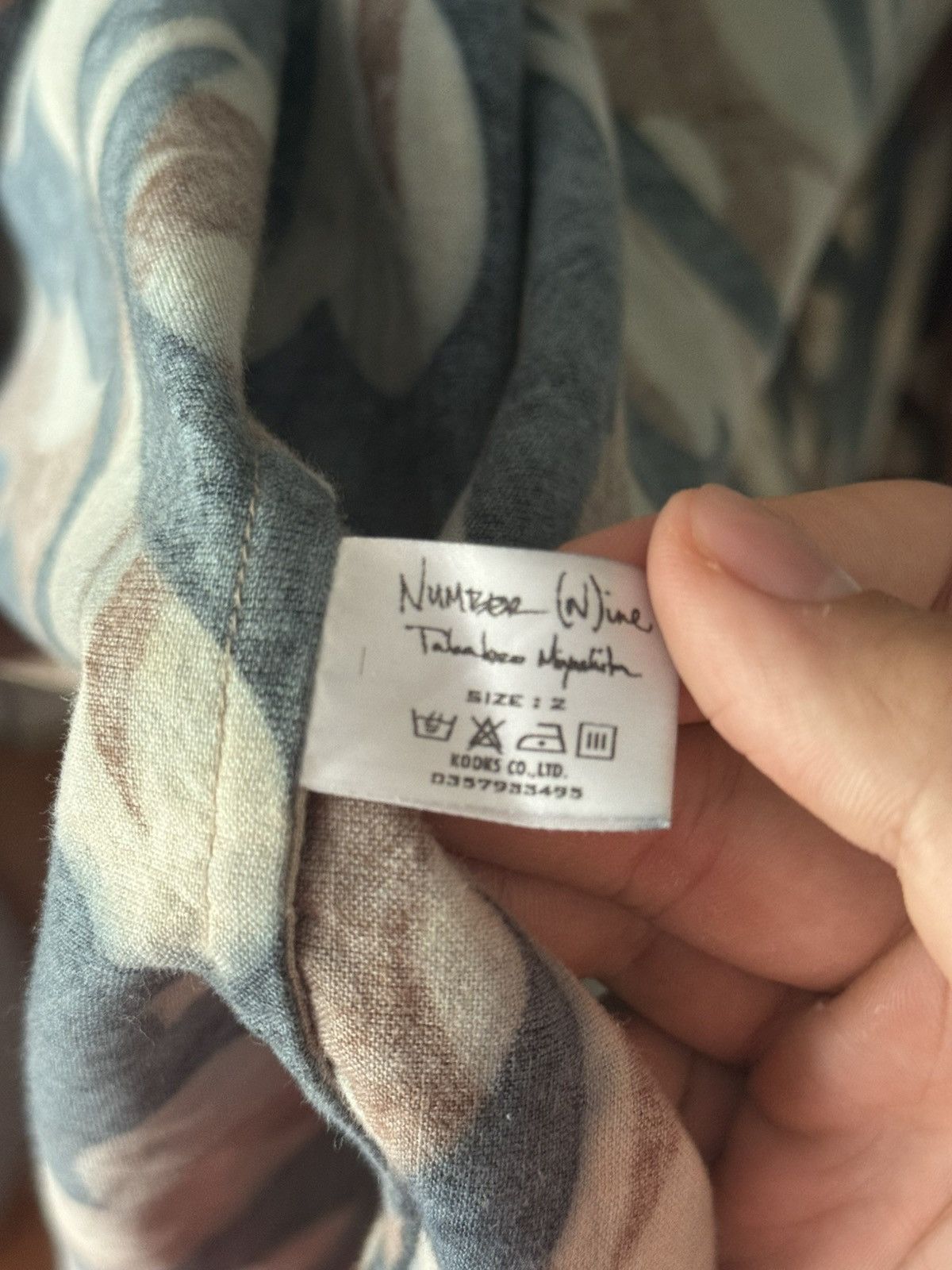 Number (N)ine AW04 Tribal Hearts Long Flannel Size US M / EU 48-50 / 2 - 4 Thumbnail