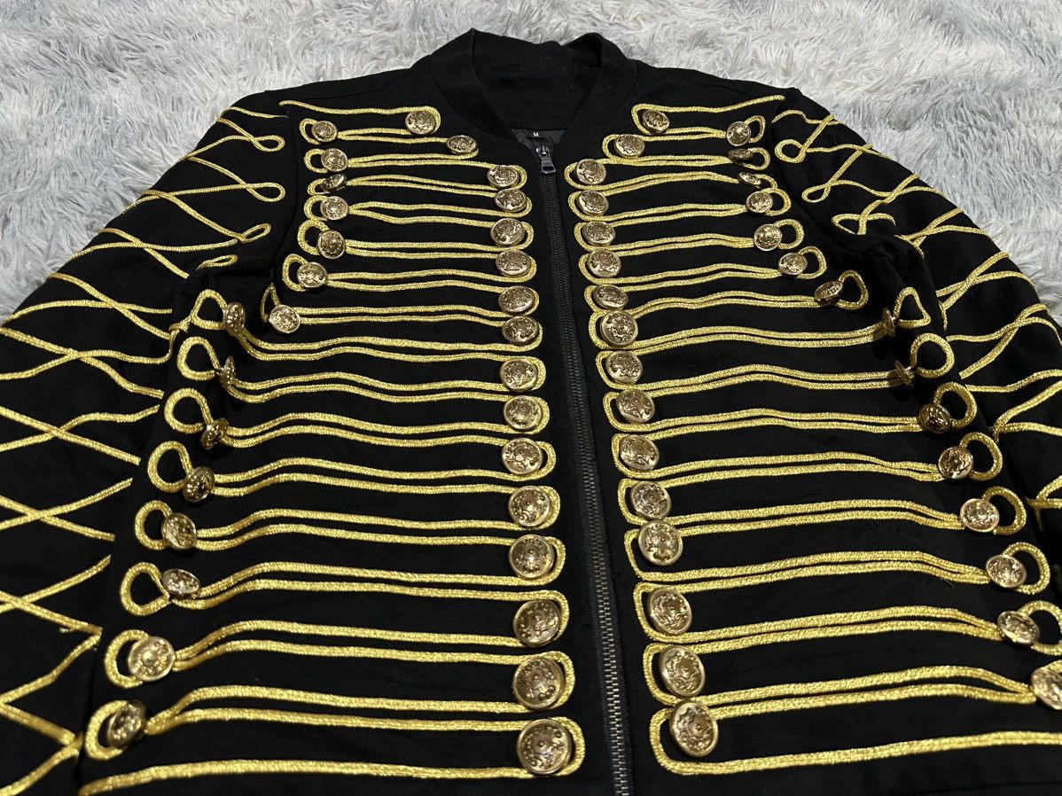 Japanese Brand 🔥Sick Y2K Napoleon Bomber Jacket Vkei Goth Punk Size US M / EU 48-50 / 2 - 2 Thumbnail