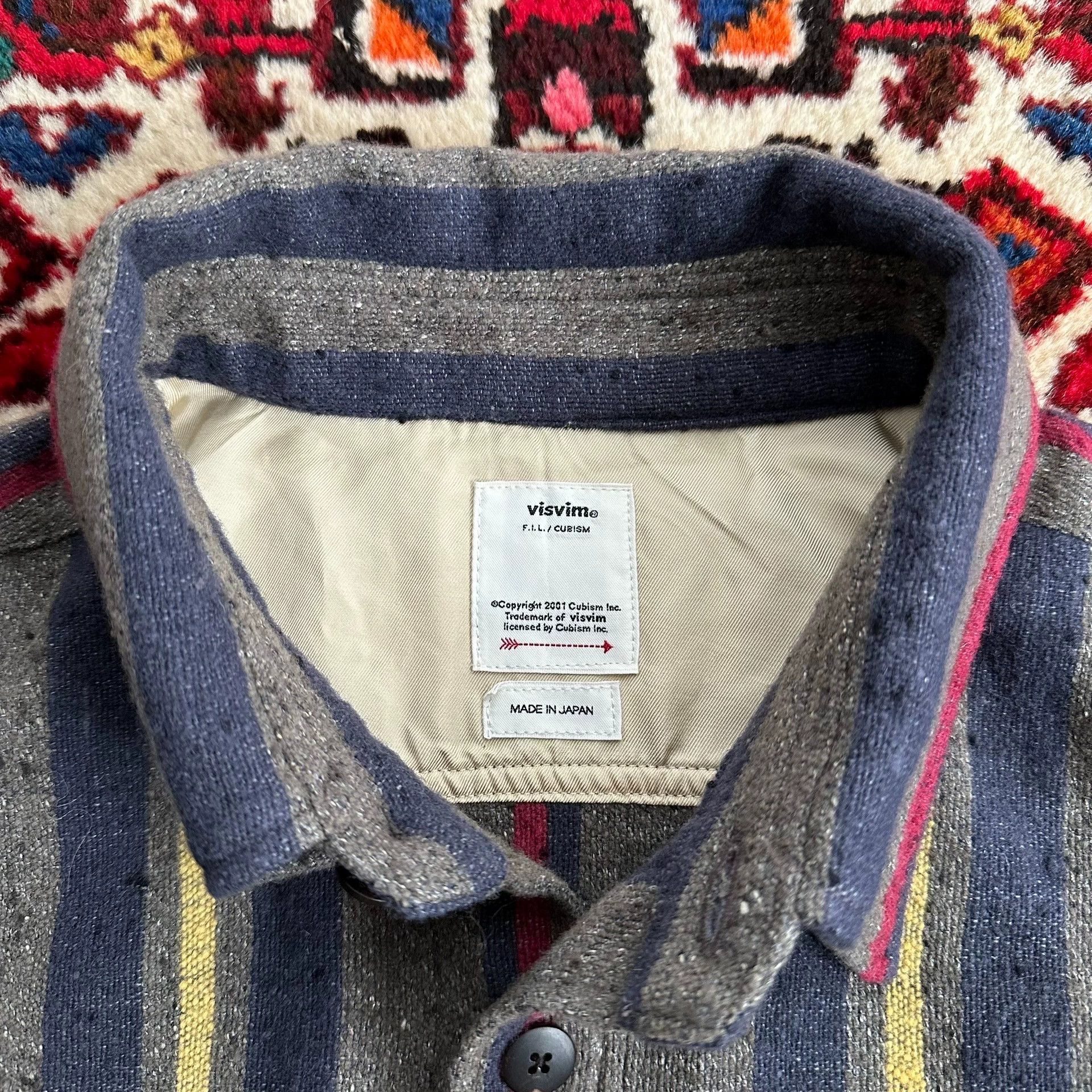 Visvim VISVIM 22AW LUMBER L/S MAYAN 3 Wool Stripe Shirt Size US L / EU 52-54 / 3 - 6 Thumbnail