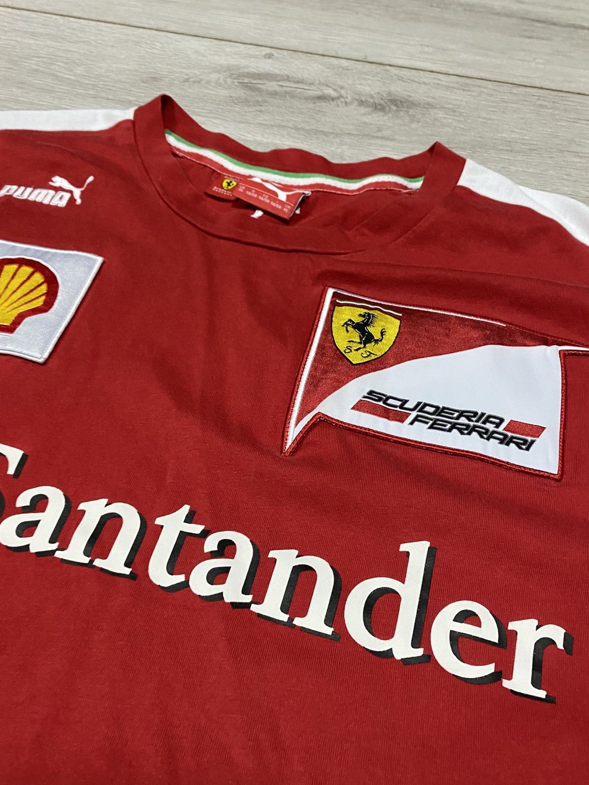 Ferrari × Puma Santander Pirelli puma shell vintage racing shirt Size US XL / EU 56 / 4 - 2 Thumbnail