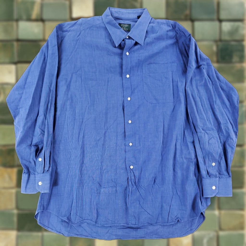 Vintage **Gitman Bros Blue Oxford Men's Long Sleeve Button Up Shirt** User: Gitman Bros Blue Oxford Men's Long Sleeve Button Up Shirt Size US XXL / EU 58 / 5 - 1 Thumbnail
