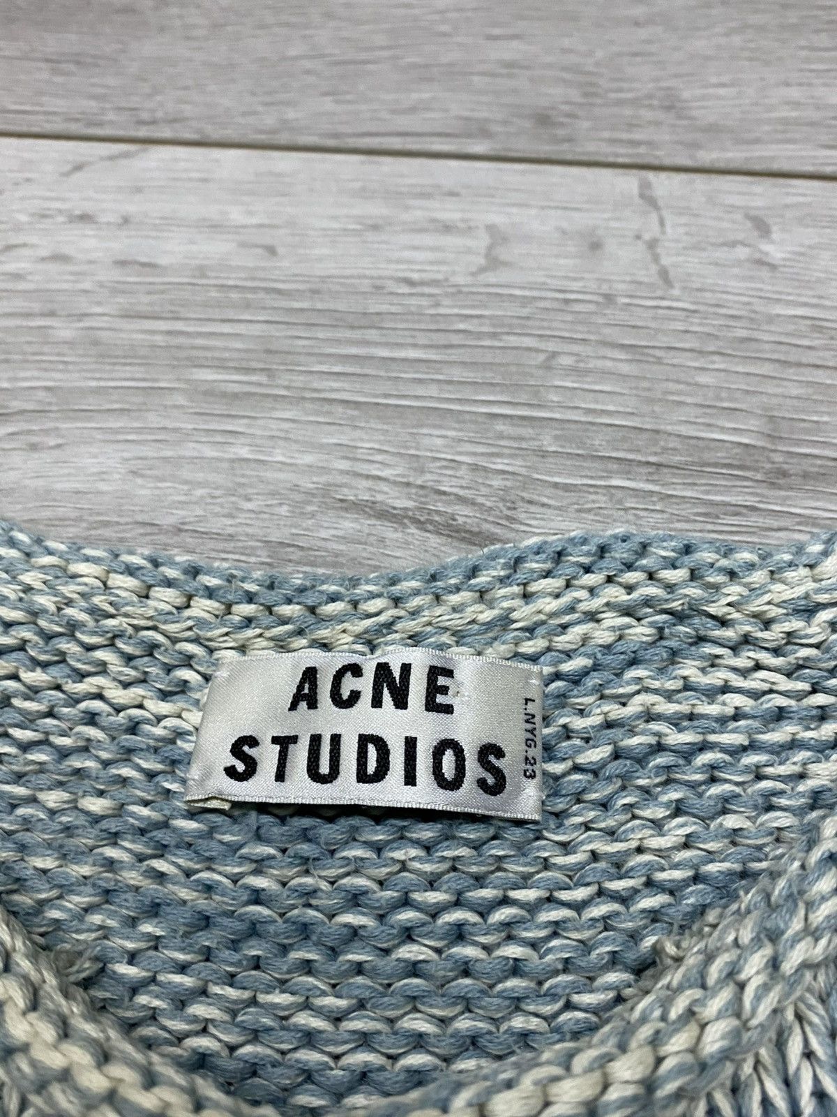 Acne Studios Acne Studios Sapata twist sweater knit 🧶 blue Size US XS / EU 42 / 0 - 2 Thumbnail