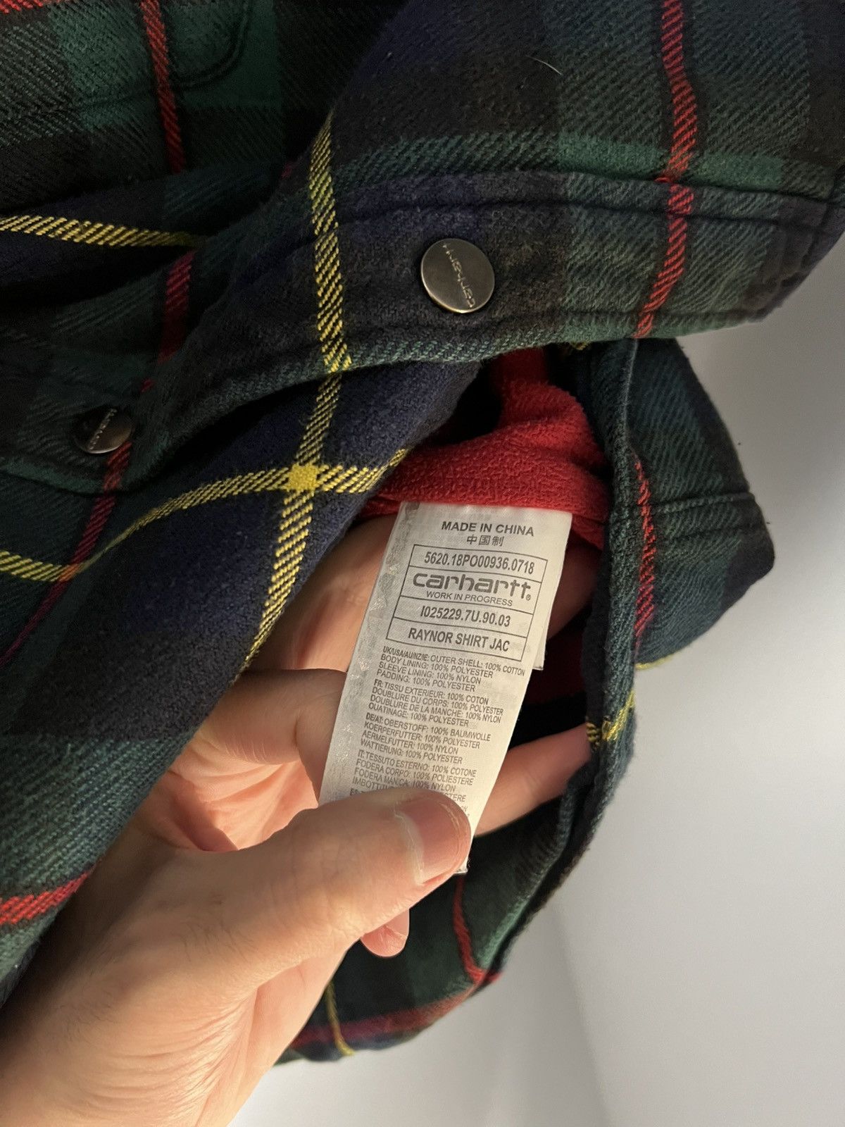 Carhartt Wip VINTAGE CARHARTT WIP FLANNEL DESIGNER JACKET RETRO Y2K 90s Size US M / EU 48-50 / 2 - 16 Thumbnail