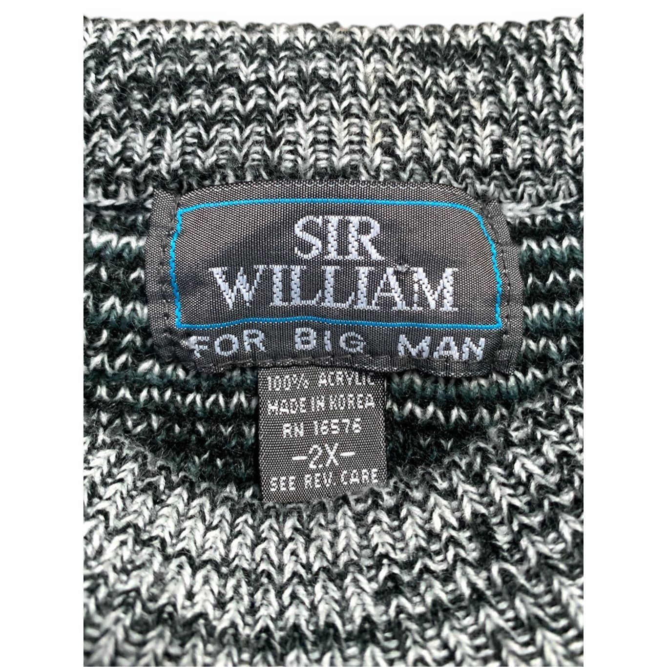 Vintage Vintage Sir William Geometric Knit Sweater Gray Purple Pullo Size US XXL / EU 58 / 5 - 6 Thumbnail