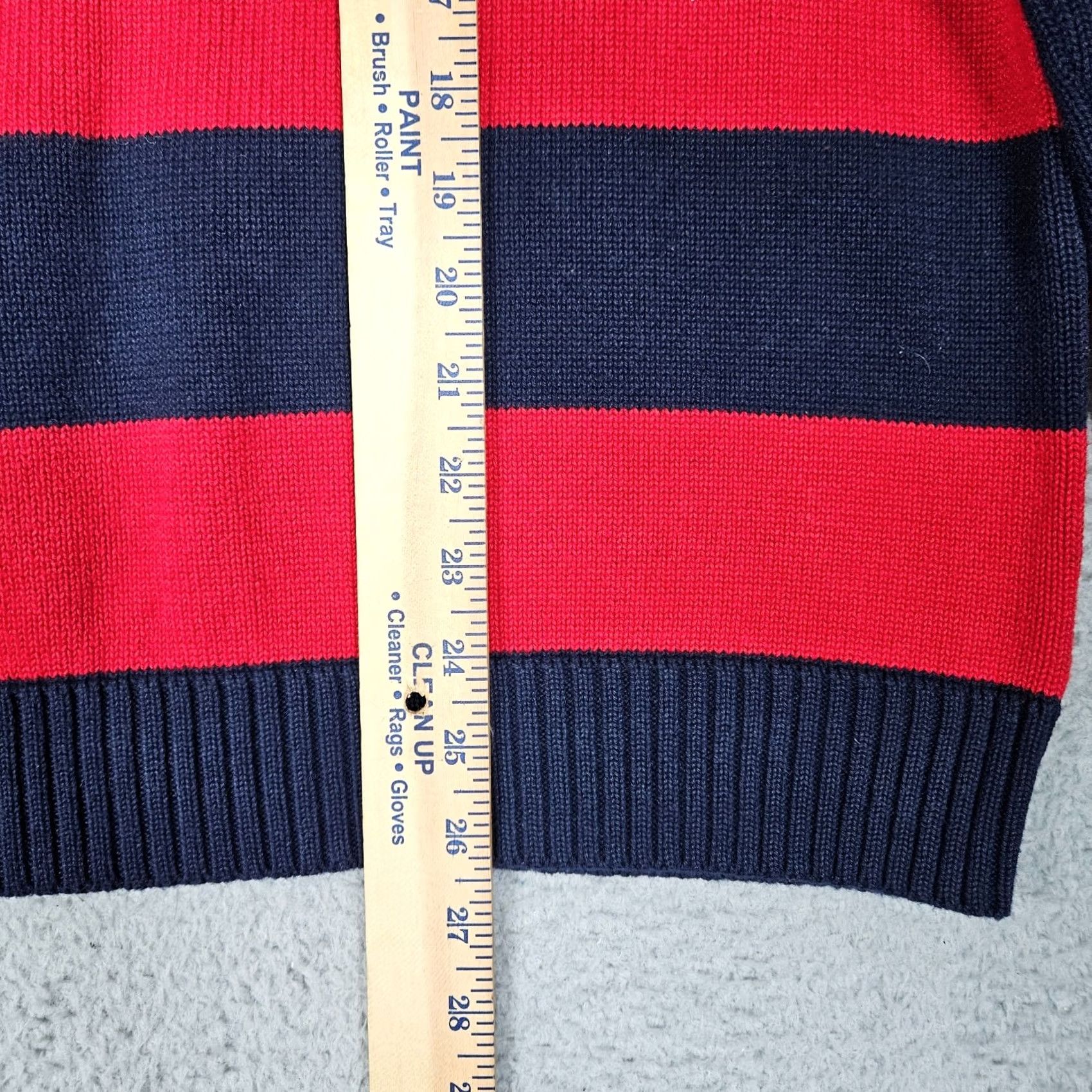 Ralph Lauren Lauren Ralph Lauren Sweatshirt Cardigan Striped Knit Long Sleeve Sz L Red Blue Women's Size L / US 10 / IT 46 - 5 Thumbnail