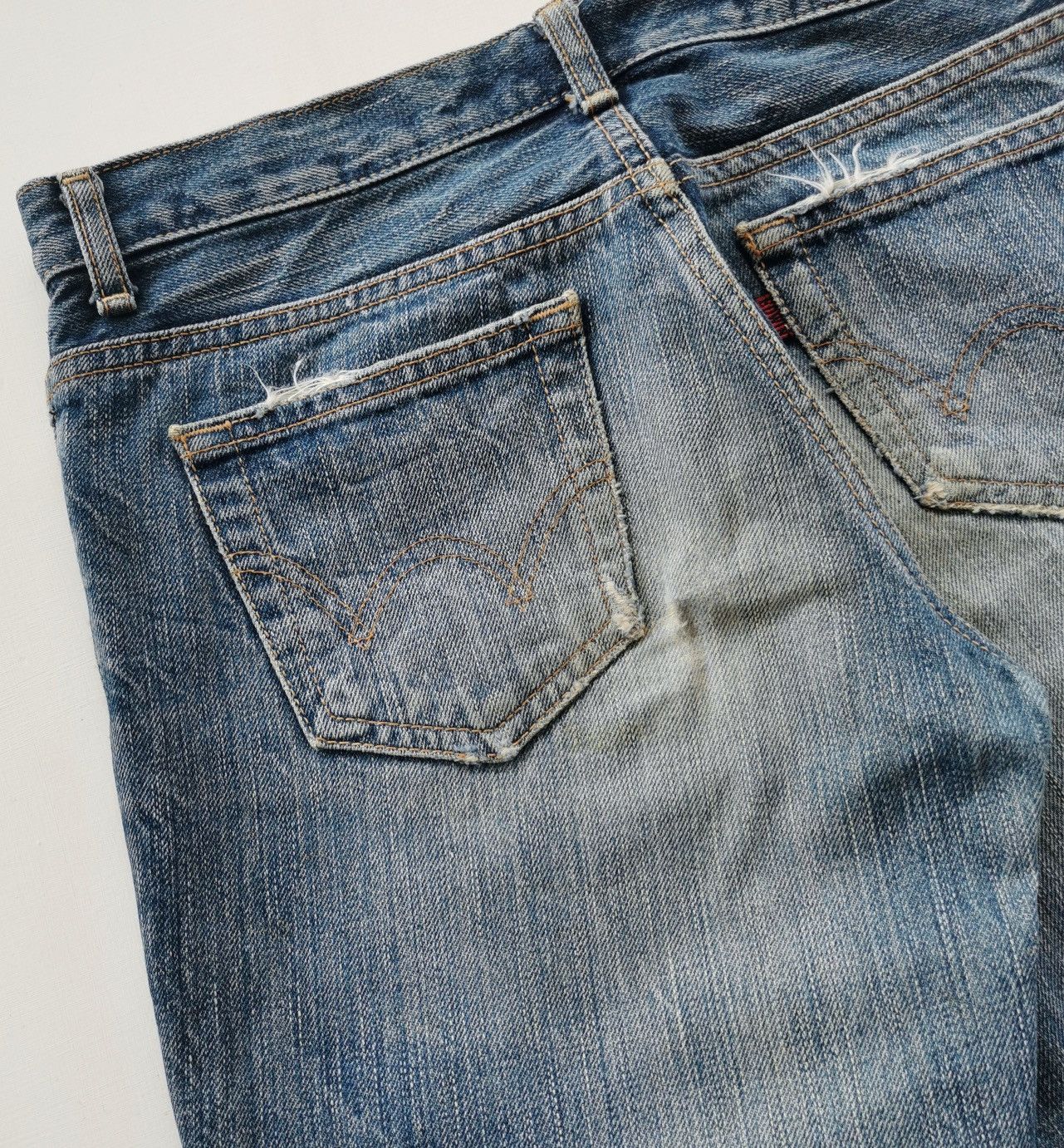 Edwin Rebels Women Edwin Flared Bootcut Rugged Distressed Jeans Size 28" / US 6 / IT 42 - 8 Thumbnail