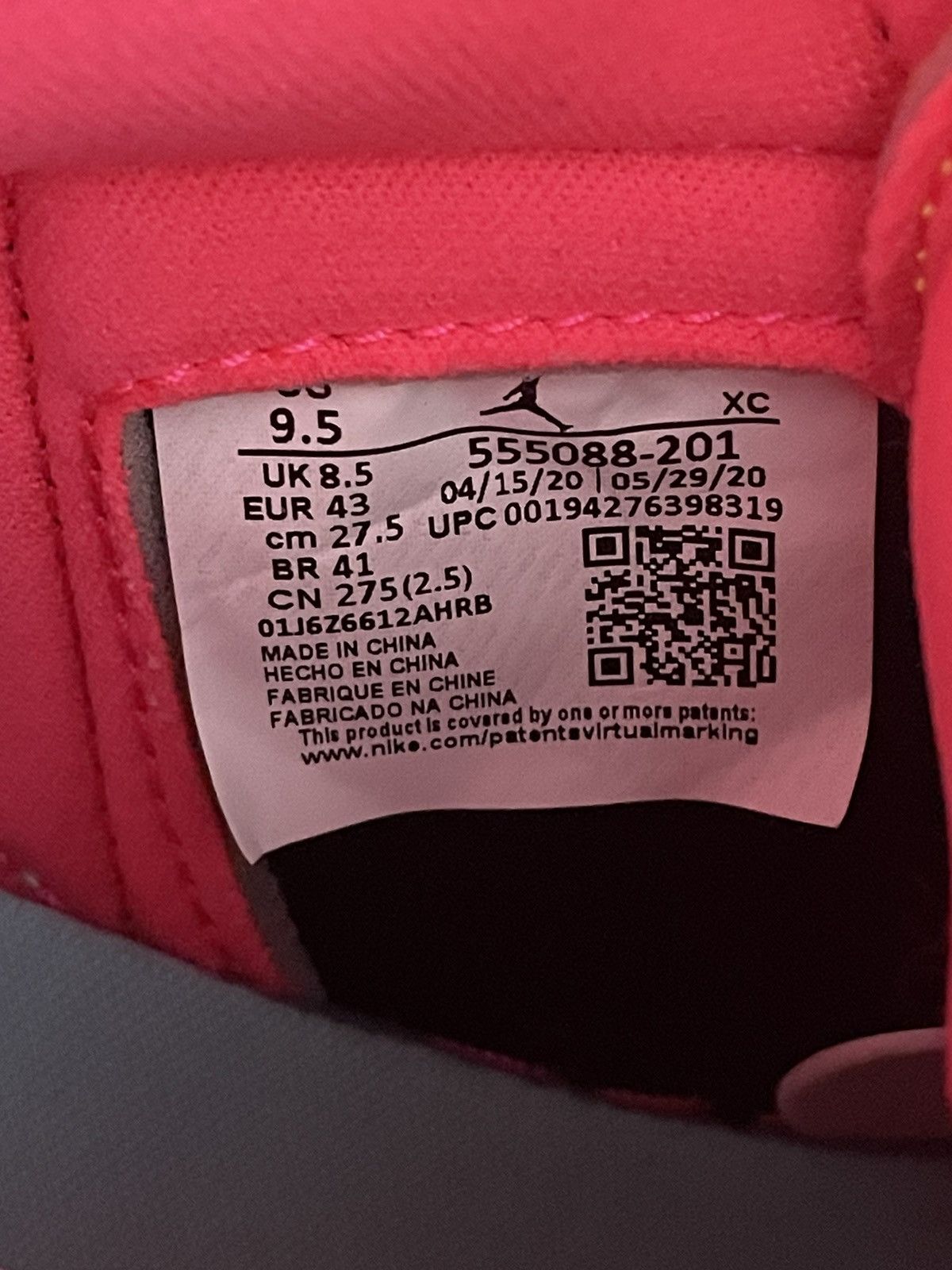 Jordan Brand × Nike Air Jordan 1 OG Tokyo Biohack Size US 9.5 / EU 42-43 - 10 Thumbnail