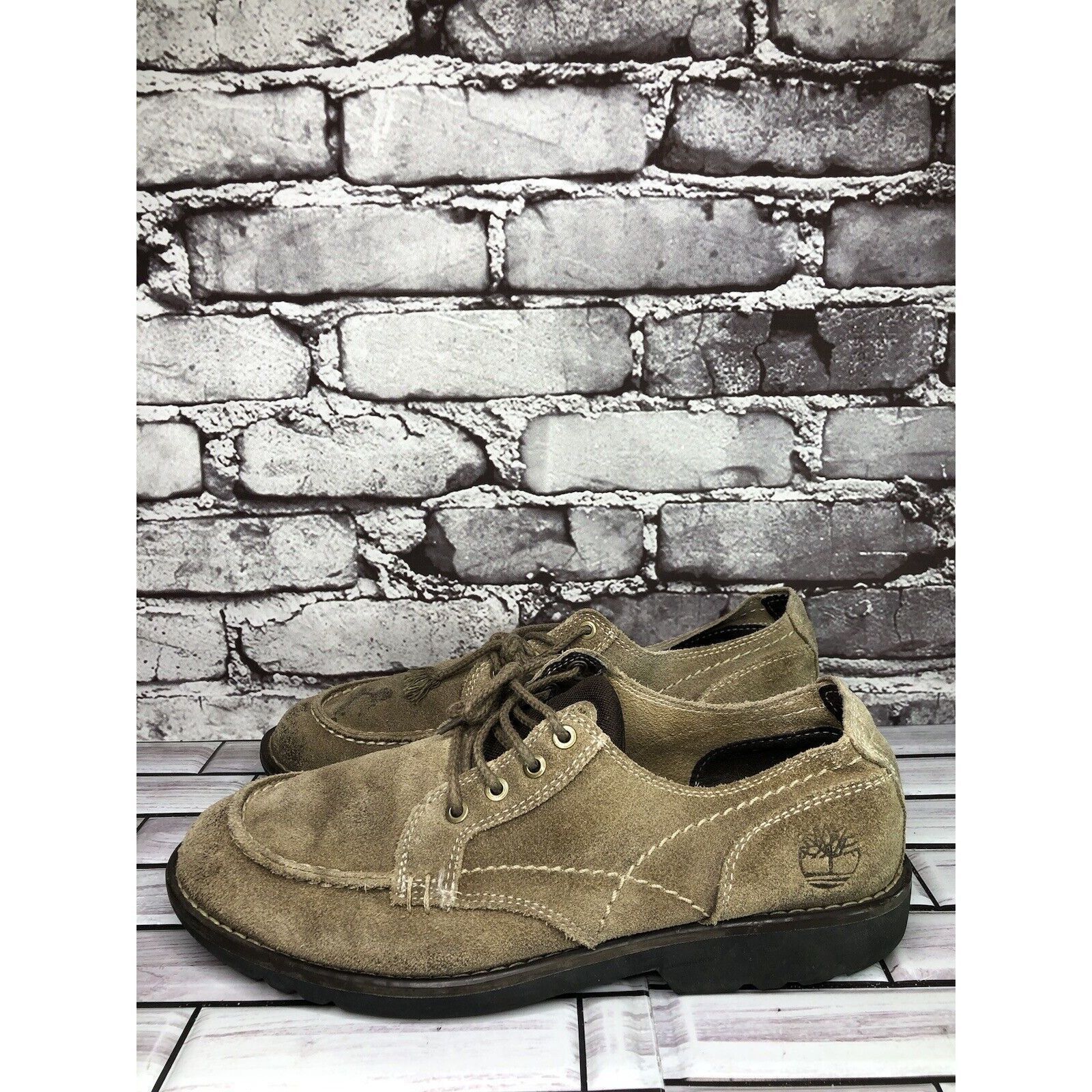 Timberland Timberland Earth Keepers Taupe Oxfords Moc Toe Lace Up Shoes Size US 8.5 / EU 41-42 - 1 Thumbnail