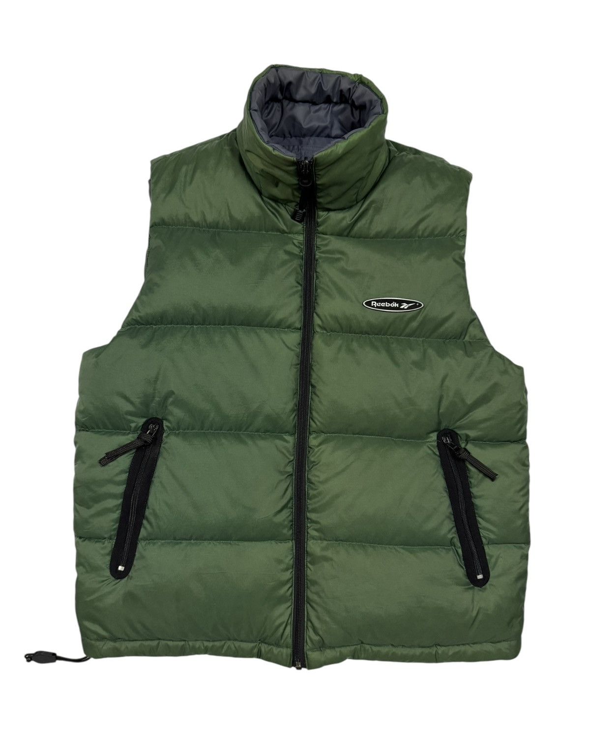 Reebok × Vintage Vtg🔥Reebok Puffer Goose Down Reversible Vest Jacket Size 40L - 1 Thumbnail