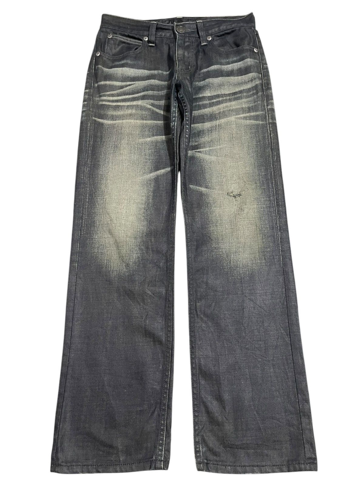 Japanese Brand Vintage Japanese Brand Mud Faded Wash Style Loose Jeans Size US 30 / EU 46 - 1 Thumbnail