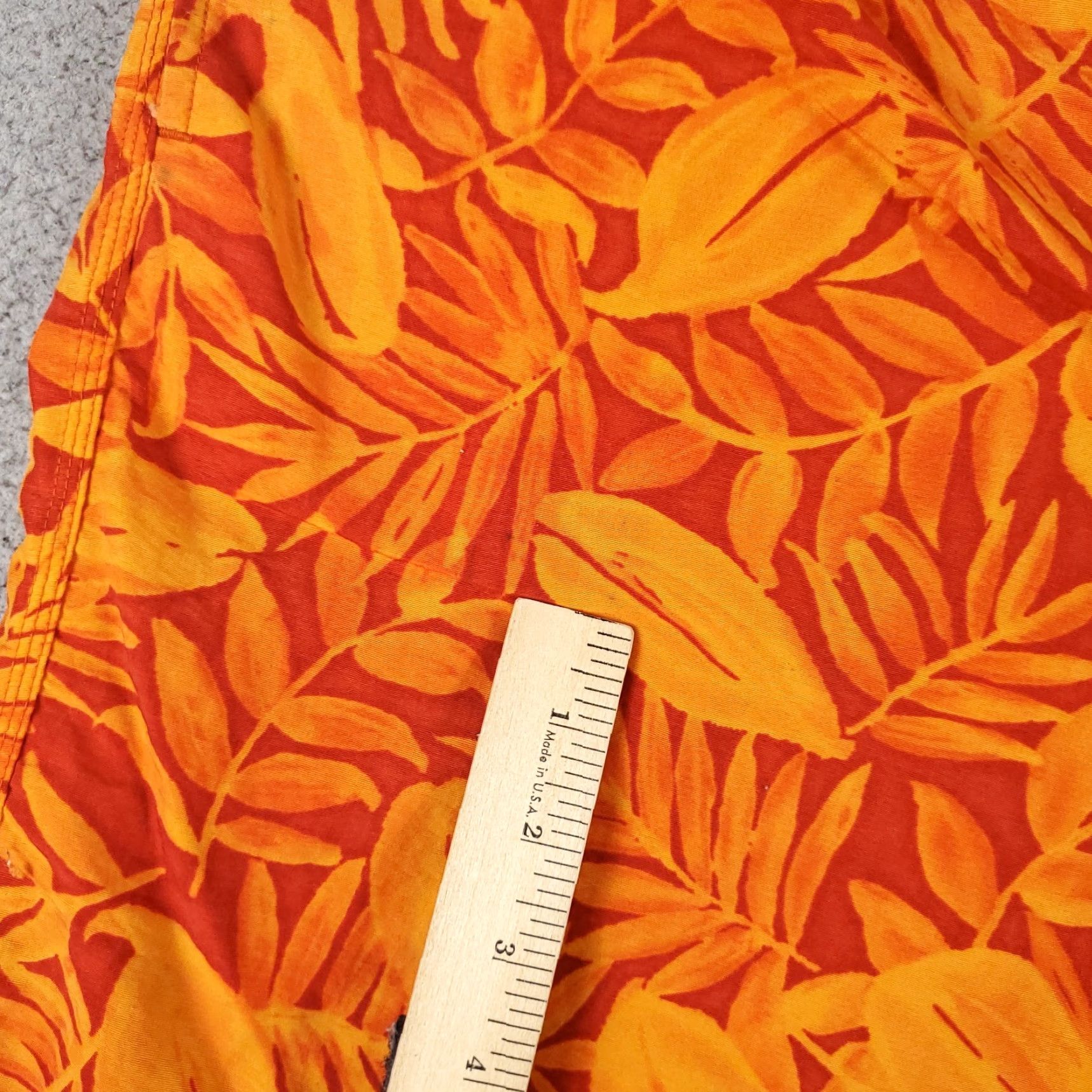 Nautica VINTAGE Nautica Shorts Bottom Men 2XL Orange Floral Beach Surf Trunks Mens American Hawaiian Classic 90s Size US 39 - 5 Thumbnail