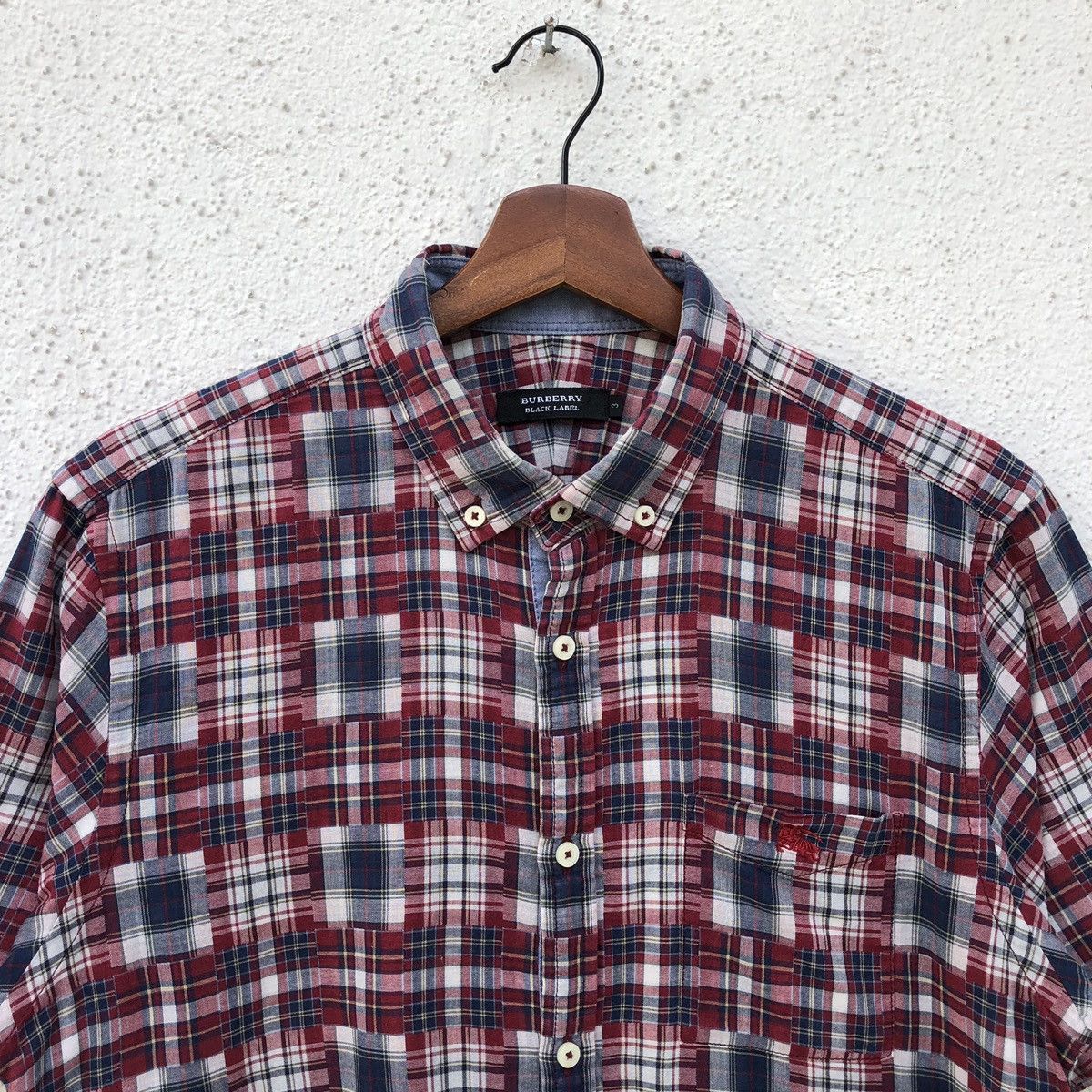 Burberry Burberry Printed Pattern Patchwork Short Sleeves Shirt Size US M / EU 48-50 / 2 - 4 Thumbnail