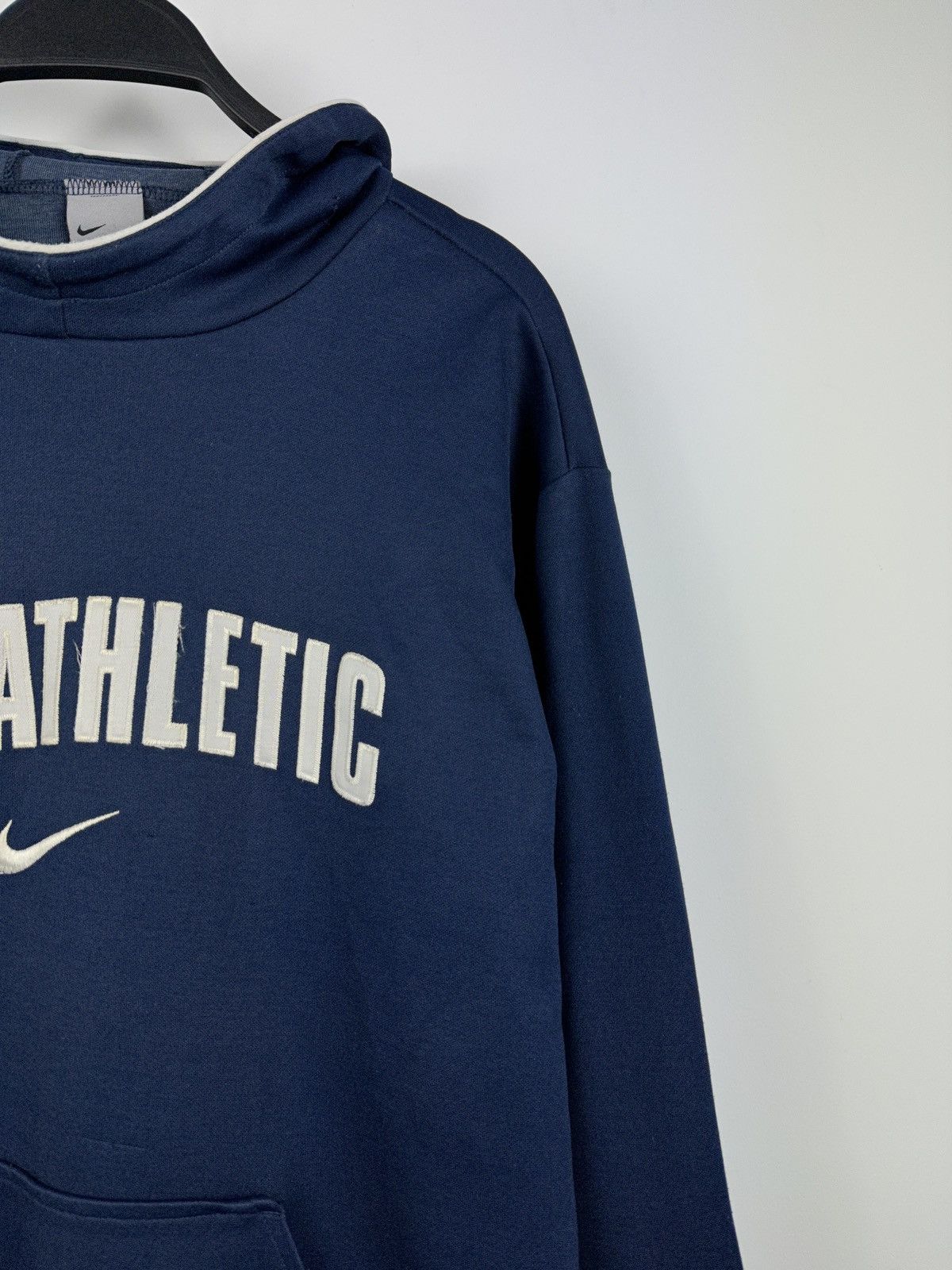 Nike × Vintage Vintage Y2K Nike Athletic Embroidery Logo Distressed Hoodie Size US S / EU 44-46 / 1 - 3 Thumbnail