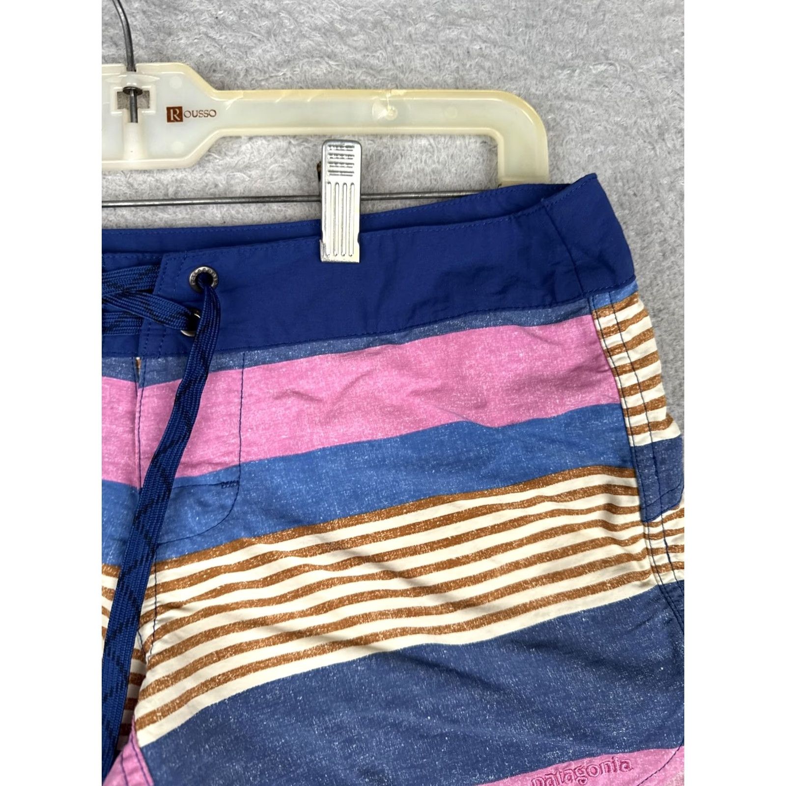 Patagonia Patagonia Skimmer Shorts Womens 2 Pink Blue Striped Board Swim Beach Quick Dry Size 26" / US 2 / IT 38 - 5 Thumbnail
