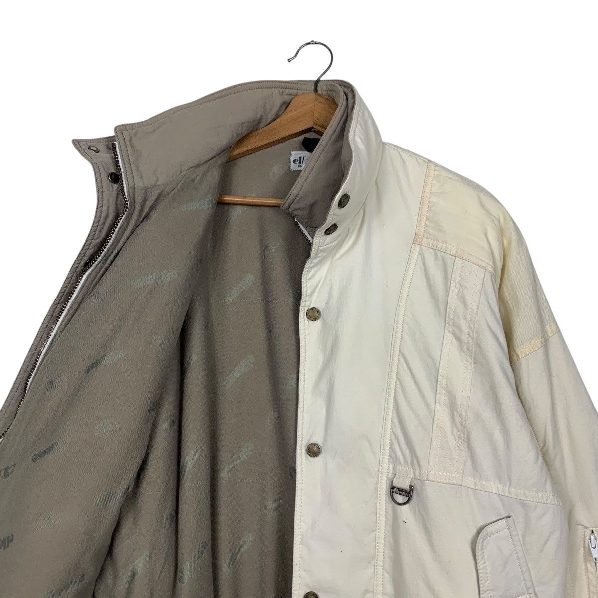 Ellesse 90s ELLESSE Super Racing Gear Double Layer Jacket #2859-C129 Size US L / EU 52-54 / 3 - 13 Thumbnail