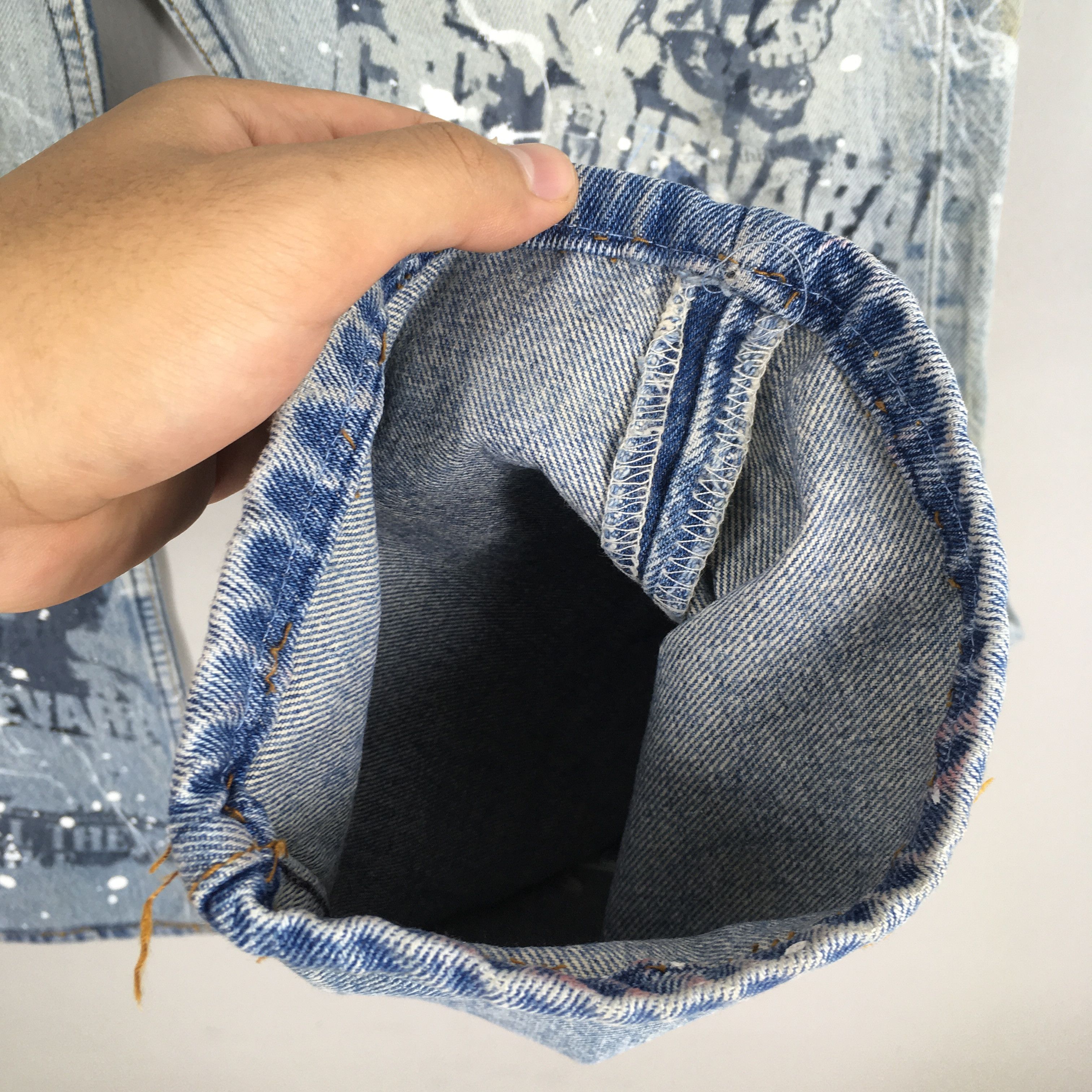 Levi's Size 30x28.5 Vintage 90s Levi's 501 Faded Blue Jeans Size US 30 / EU 46 - 5 Thumbnail