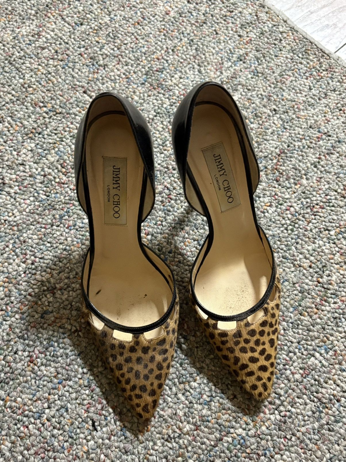 Jimmy Choo JIMMY CHOO vintage cheetah heels Size US 7.5 / IT 37.5 - 1 Thumbnail