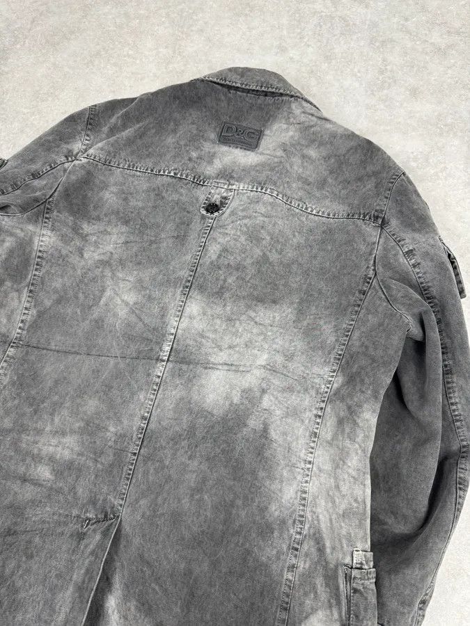 Dolce & Gabbana AW2003 Dolce & Gabbana Cargo Utility Pockets Faded Grey Jacket Size US L / EU 52-54 / 3 - 4 Thumbnail