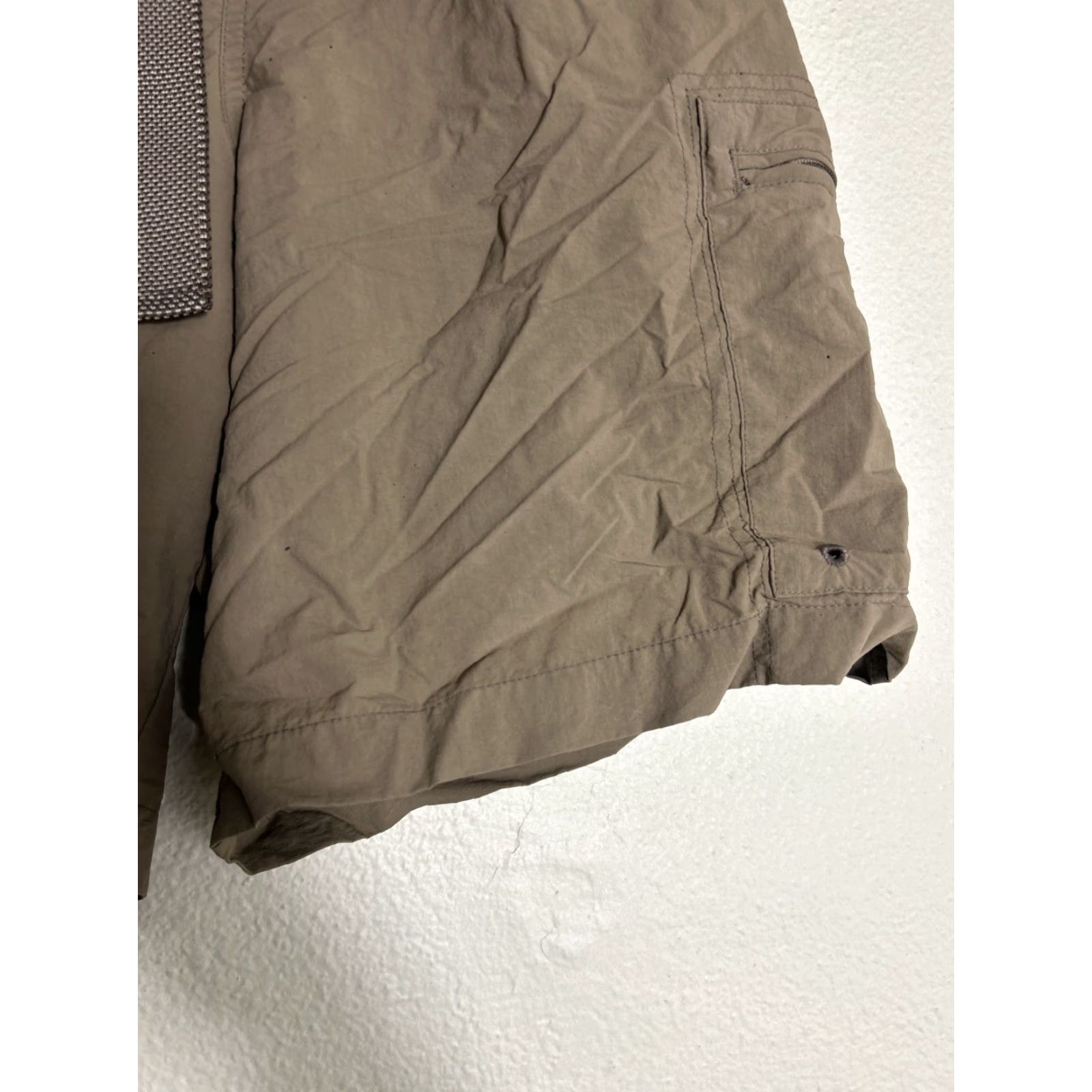 Vintage Columbia Cascade Creek II Water Shorts Bermuda Lined Belted Mens Small Brown Green Nylon Quick Dry Pockets Size US 30 / EU 46 - 5 Thumbnail