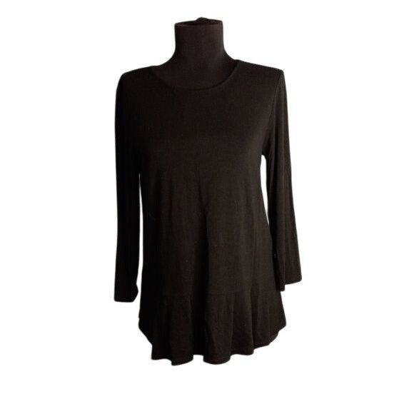 J. Jill J. Jill XS Black Wearever Collection Womens Top 3/4 Sleeve R Size XS / US 0-2 / IT 36-38 - 1 Thumbnail