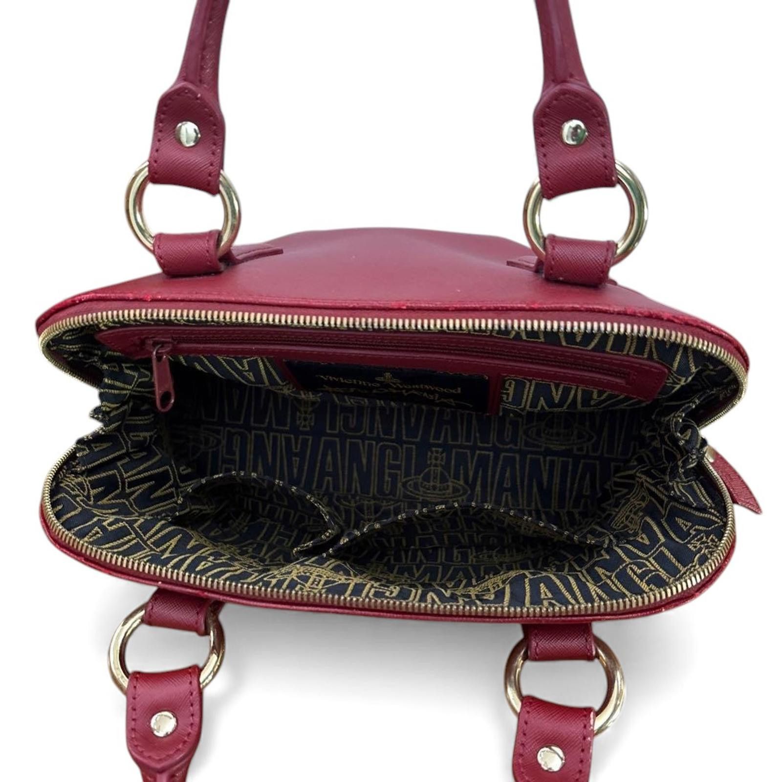 Vivienne Westwood Vivienne Westwood - Red Leather Handbag Gold Hardware Size ONE SIZE - 5 Thumbnail
