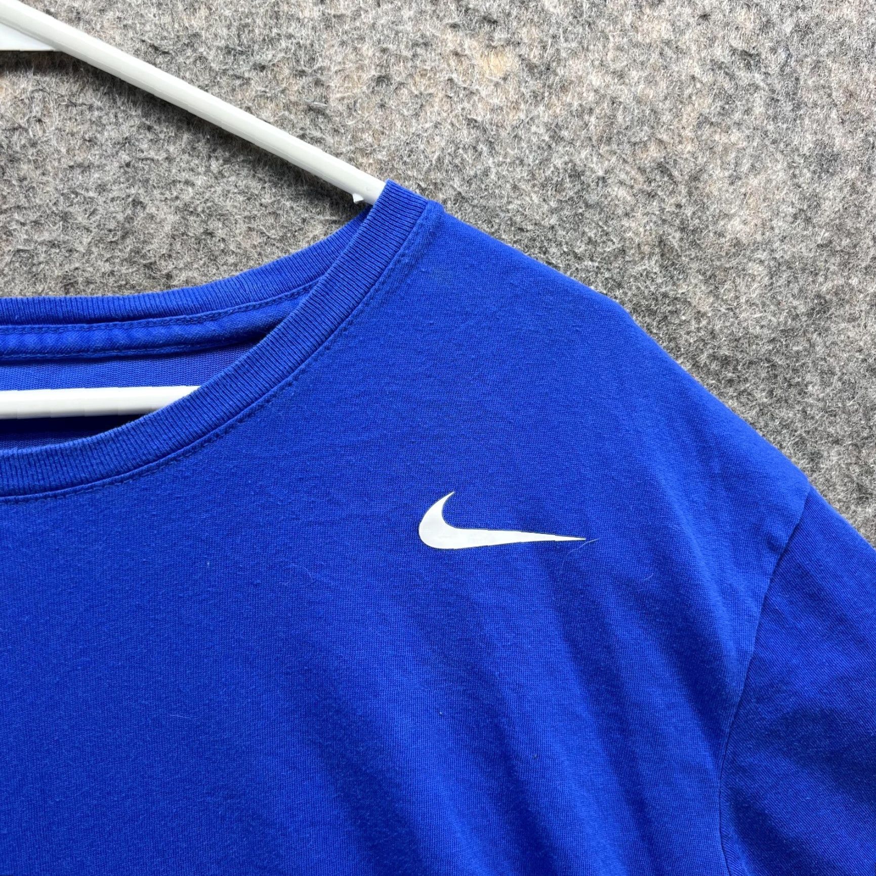 Nike Nike Shirt Men XXL Blue Dri-Fit Crewneck Short Sleeve Swoosh Logo Nike Dri-FIT Training Running Moisture Wicking Casual Athletic T-Shirt Size US XXL / EU 58 / 5 - 4 Thumbnail