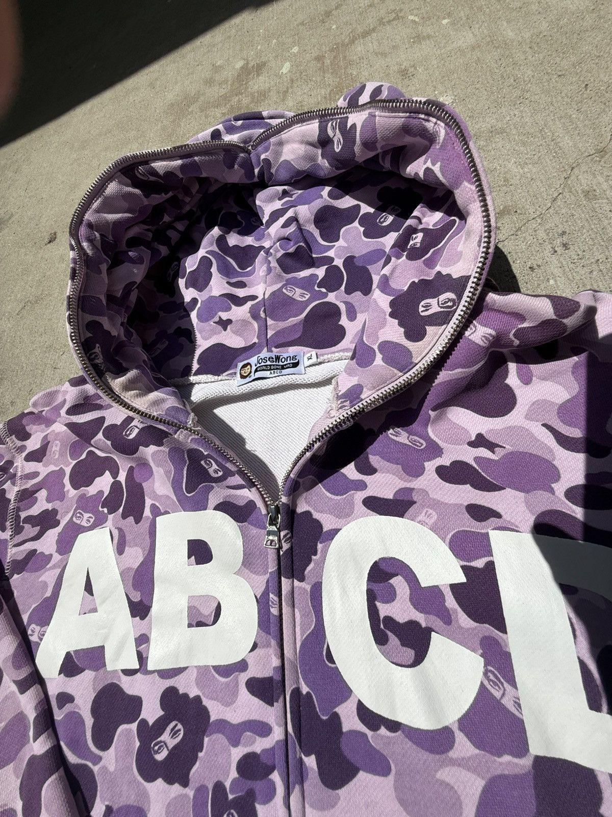 Japanese Brand ABCD Jose Wong Full Zip Camo Hoodie Size US XL / EU 56 / 4 - 4 Thumbnail