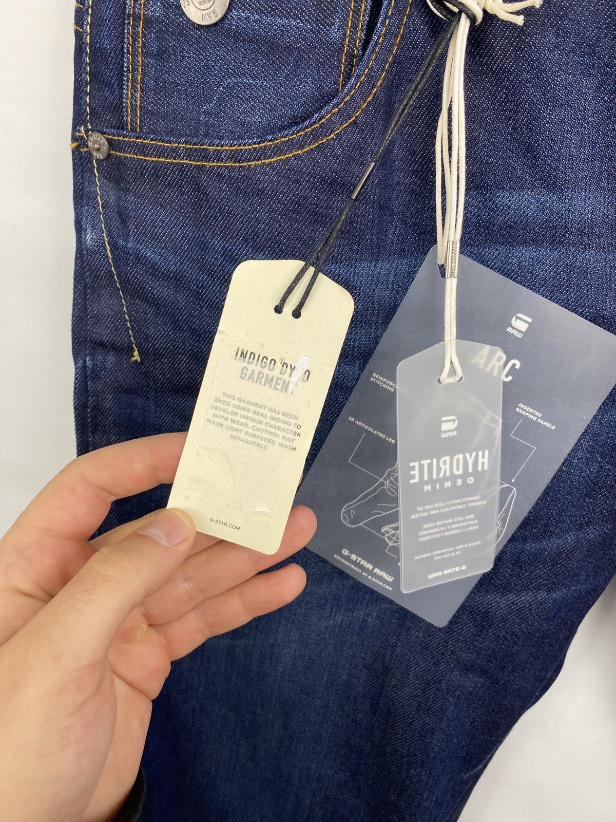 G-Star 🇺🇸 Y2K G Star Raw Hydrite Denim Jeans Rare Retro Hype Size US 28 / EU 44 - 9 Thumbnail