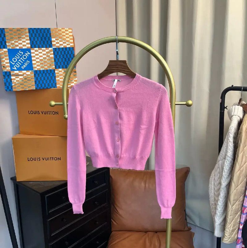 Miu Miu Miu Miu Pink Wool Women's Cardigan 0089 Size M / US 6-8 / IT 42-44 - 1 Thumbnail