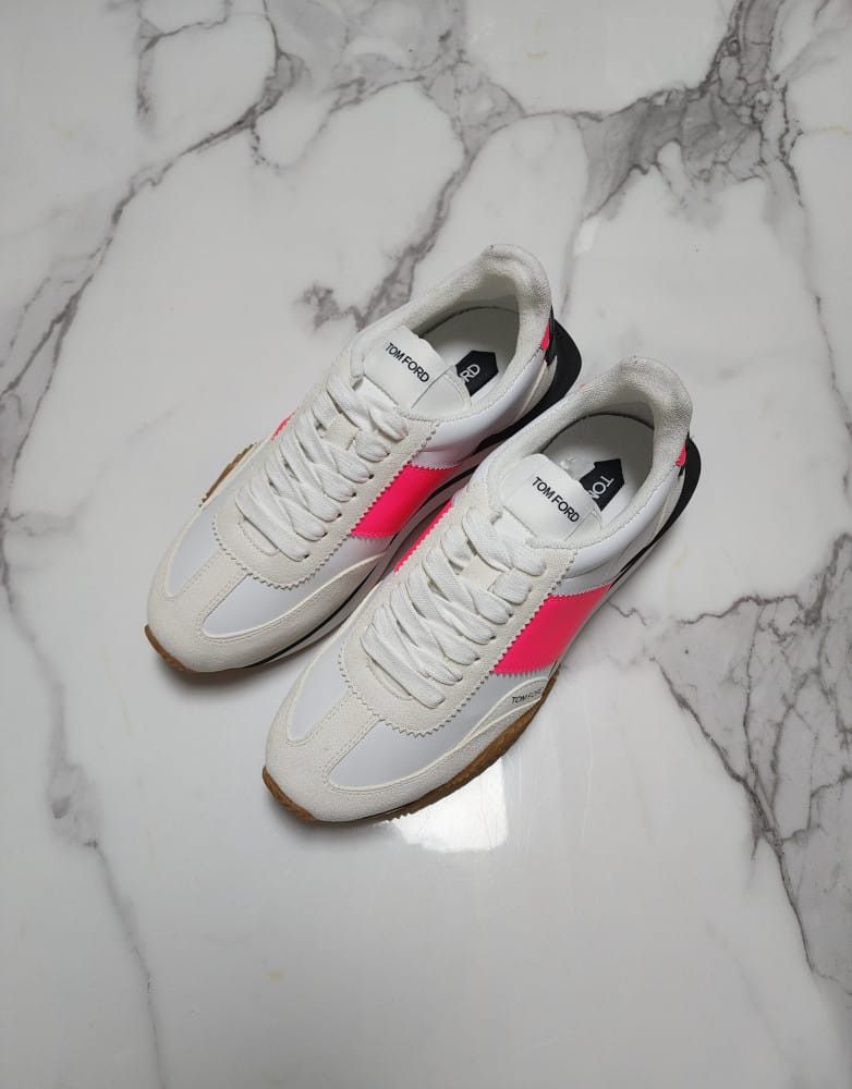 Tom Ford o1sm1stk0824 James Sneakers in White Pink Size US 12 / EU 45 - 1 Thumbnail
