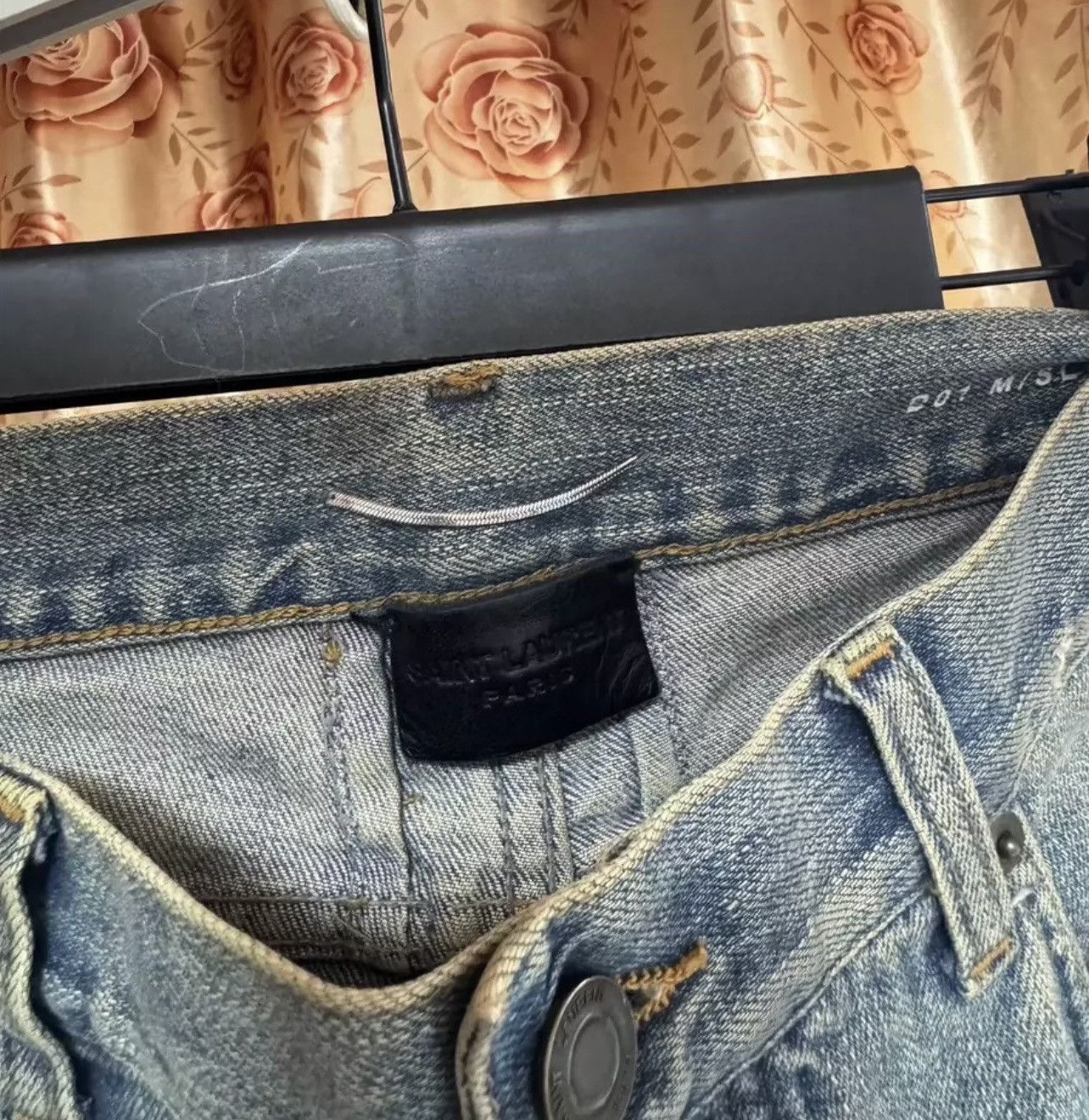 Saint Laurent Paris Saint Laurent Paris 14ss Light Blue Jeans 32 Size US 32 / EU 48 - 2 Thumbnail