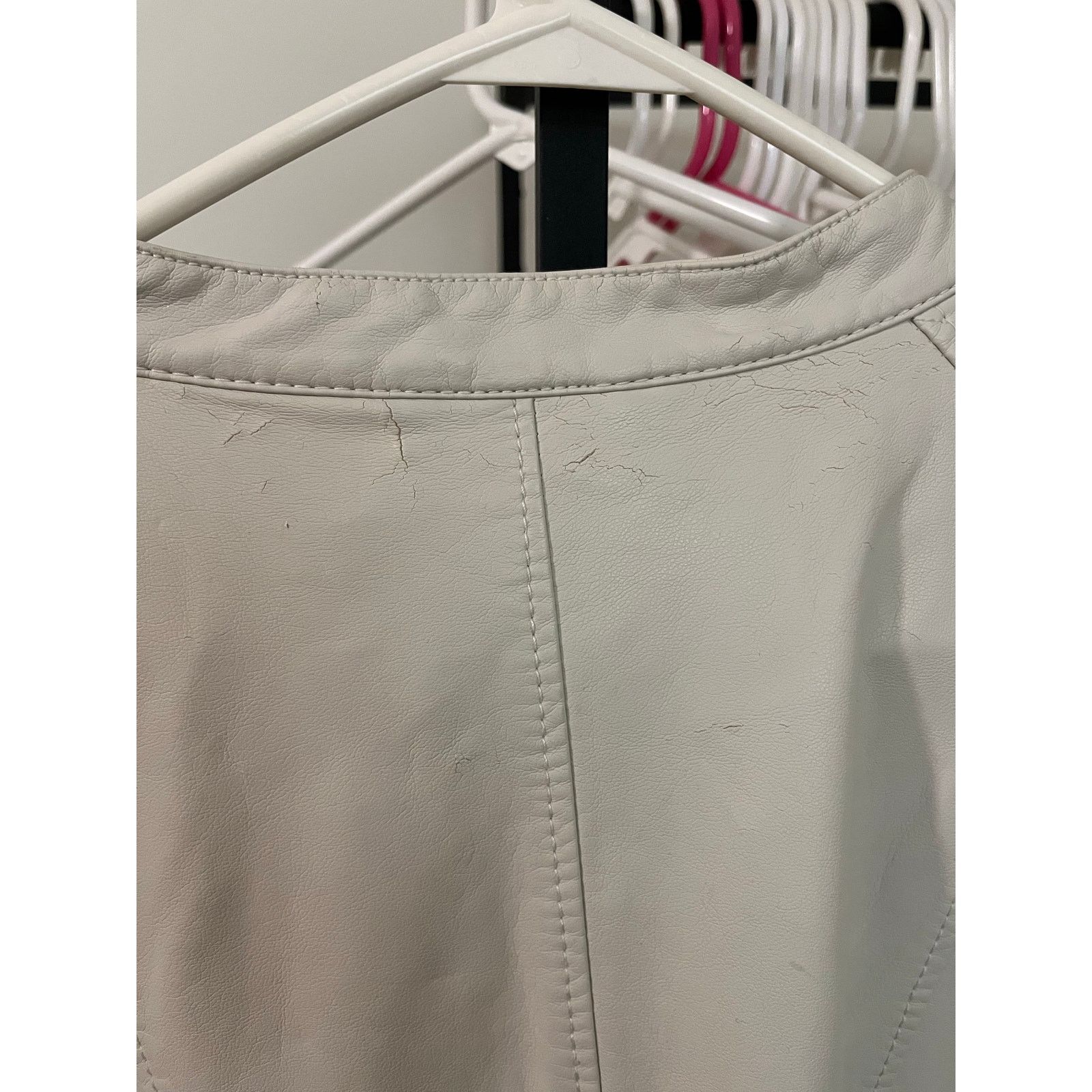 Other Kenneth Cole REACTION XL Faux Leather Jacket Size XL / US 12-14 / IT 48-50 - 4 Thumbnail