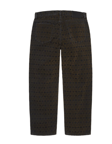 Supreme Supreme Flocked Loose Fit Jean Brown Size 34 Size US 34 / EU 50 - 3 Thumbnail