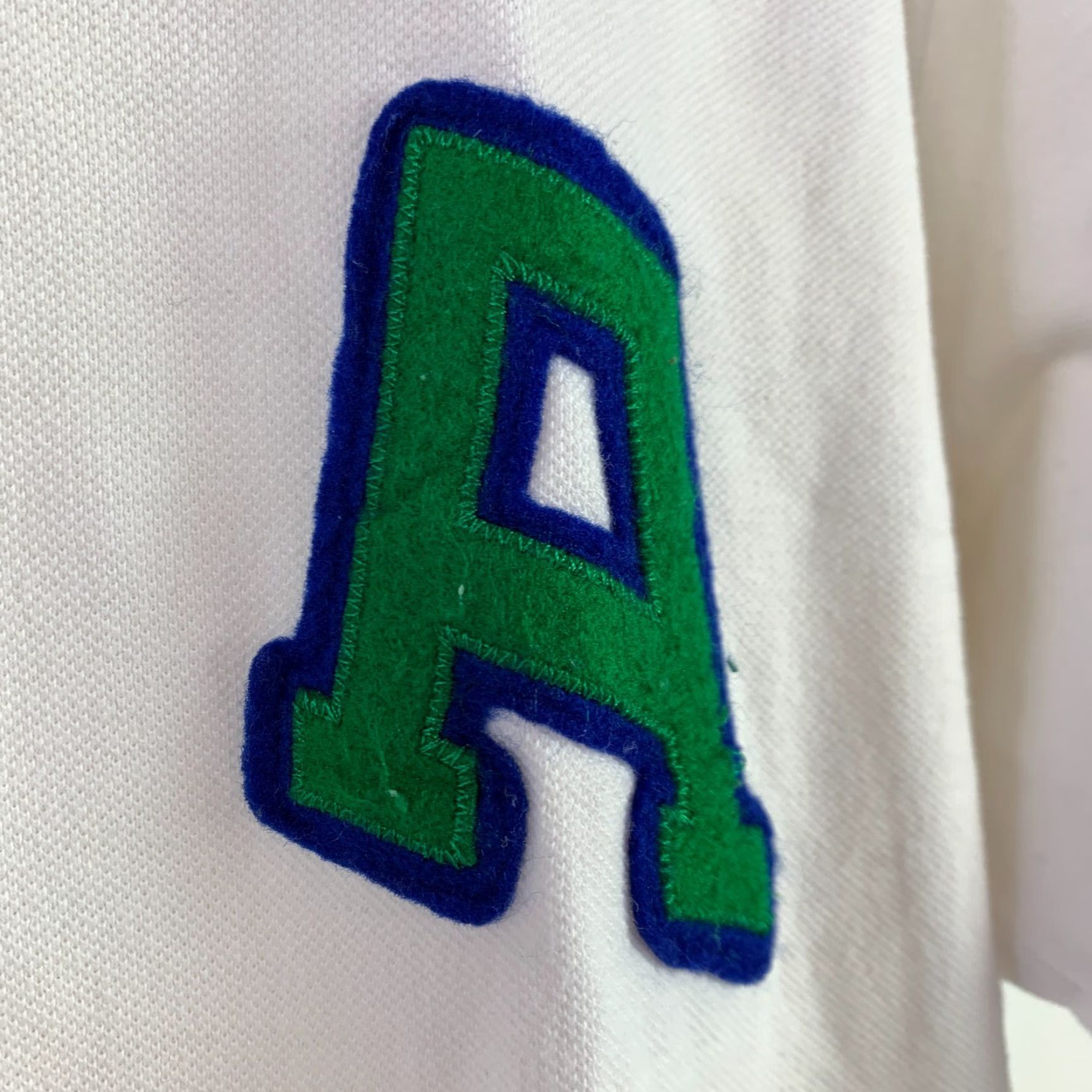 Polo Ralph Lauren VINTAGE Polo Ralph Lauren USA Felt Spellout Pony White Custom Fit Rugby Polo Shirt XXL Size US XXL / EU 58 / 5 - 5 Thumbnail