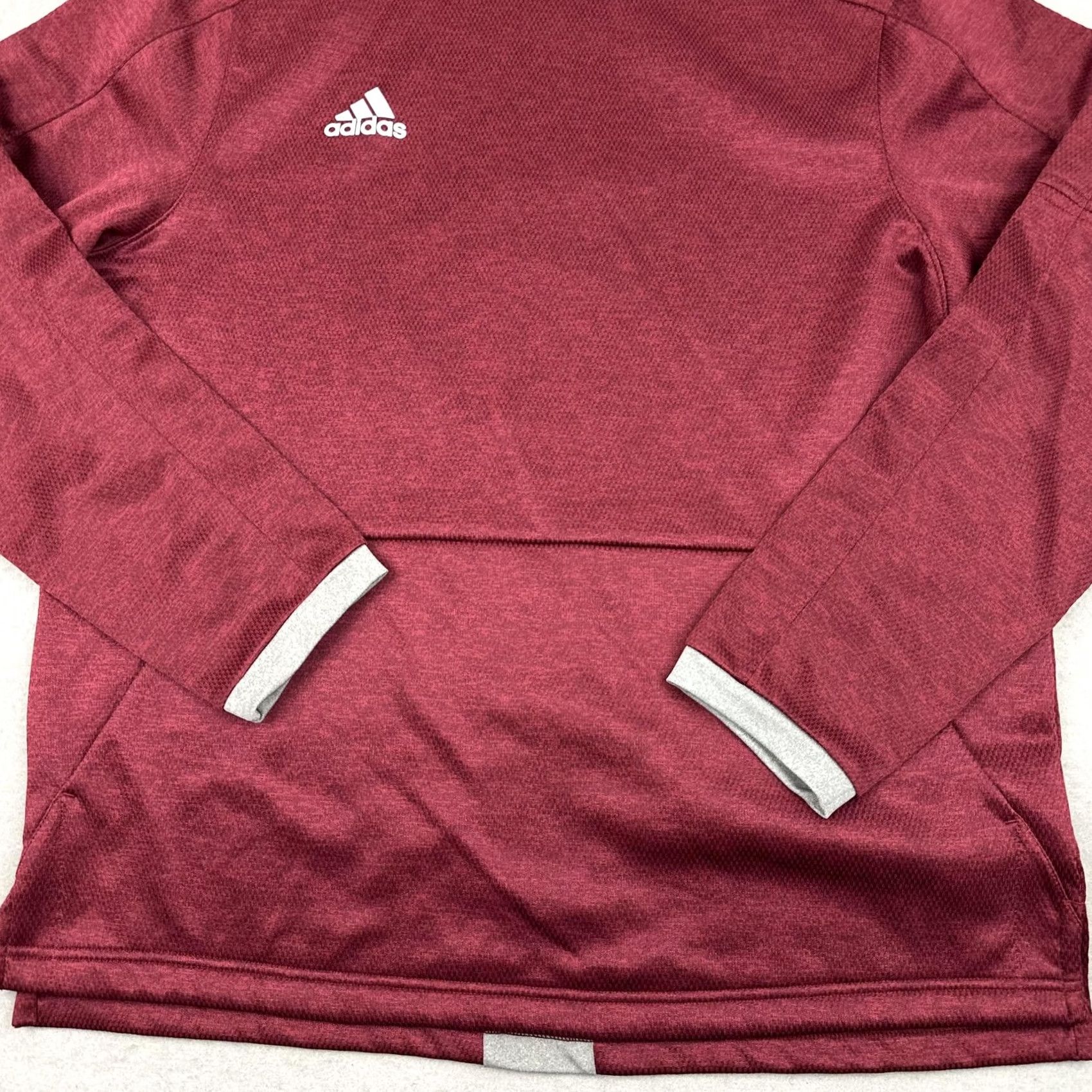 Adidas Adidas Baseball Sweatshirt Mens L Maroon Gray Crewneck Pullover Performance Size US L / EU 52-54 / 3 - 3 Thumbnail