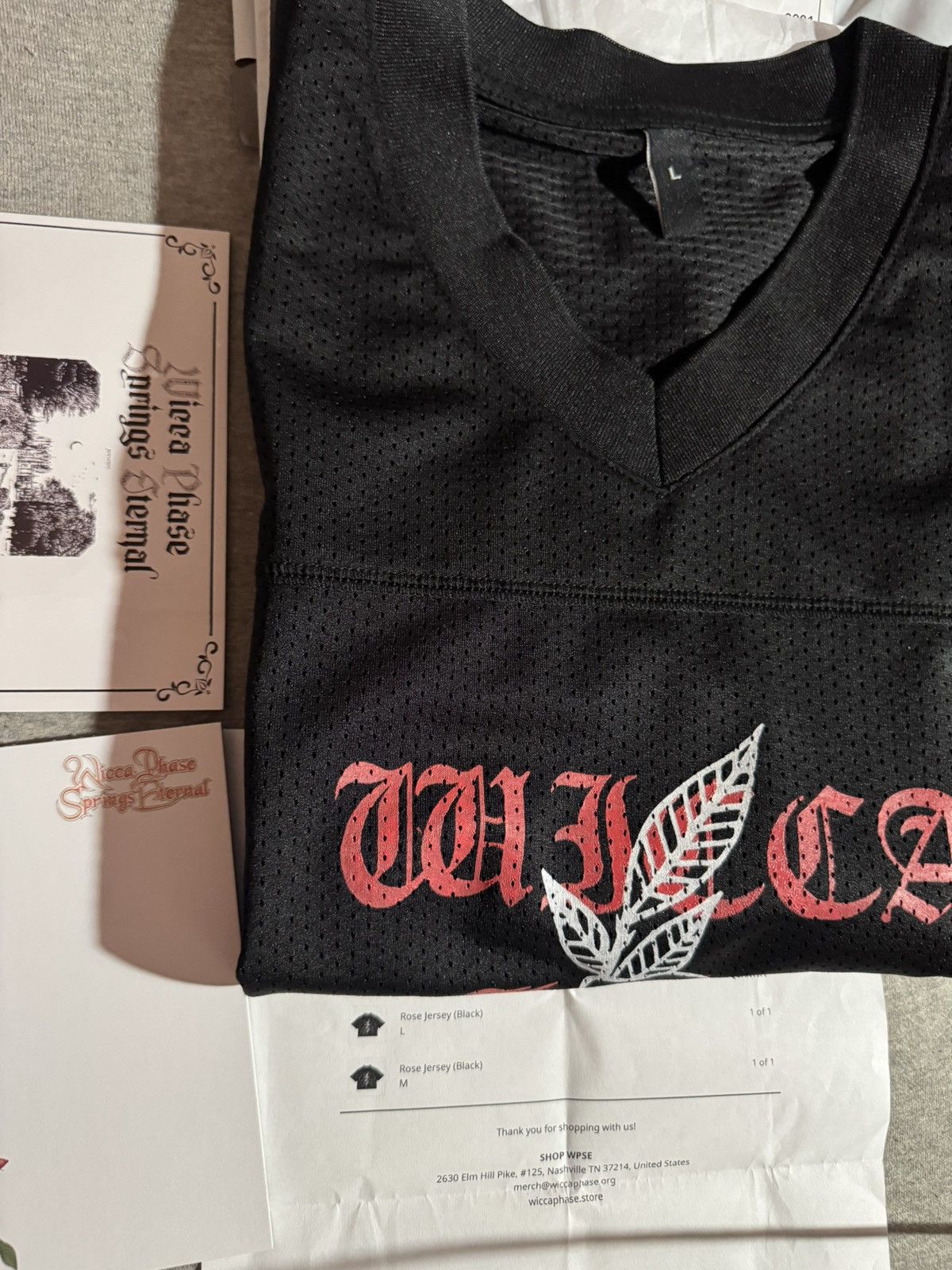 GOTHBOICLIQUE wicca phase springs eternal rose jersey mesh hockey jersey Size US L / EU 52-54 / 3 - 3 Thumbnail