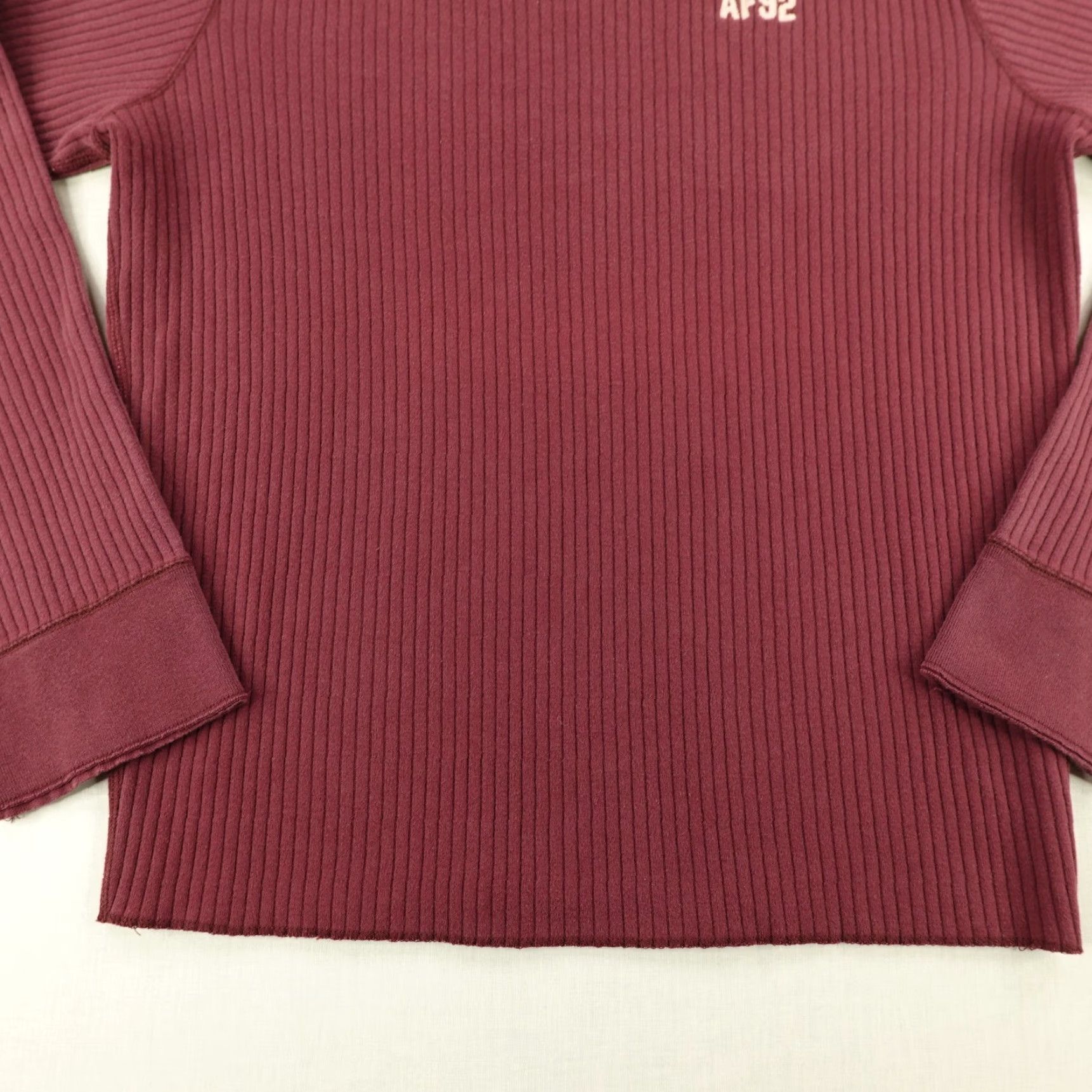 Abercrombie & Fitch VINTAGE Abercrombie & Fitch Shirt Mens XL Red Thermal V-Neck Knit T-Shirt Outdoor Preppy 90s Mens Size US XL / EU 56 / 4 - 4 Thumbnail
