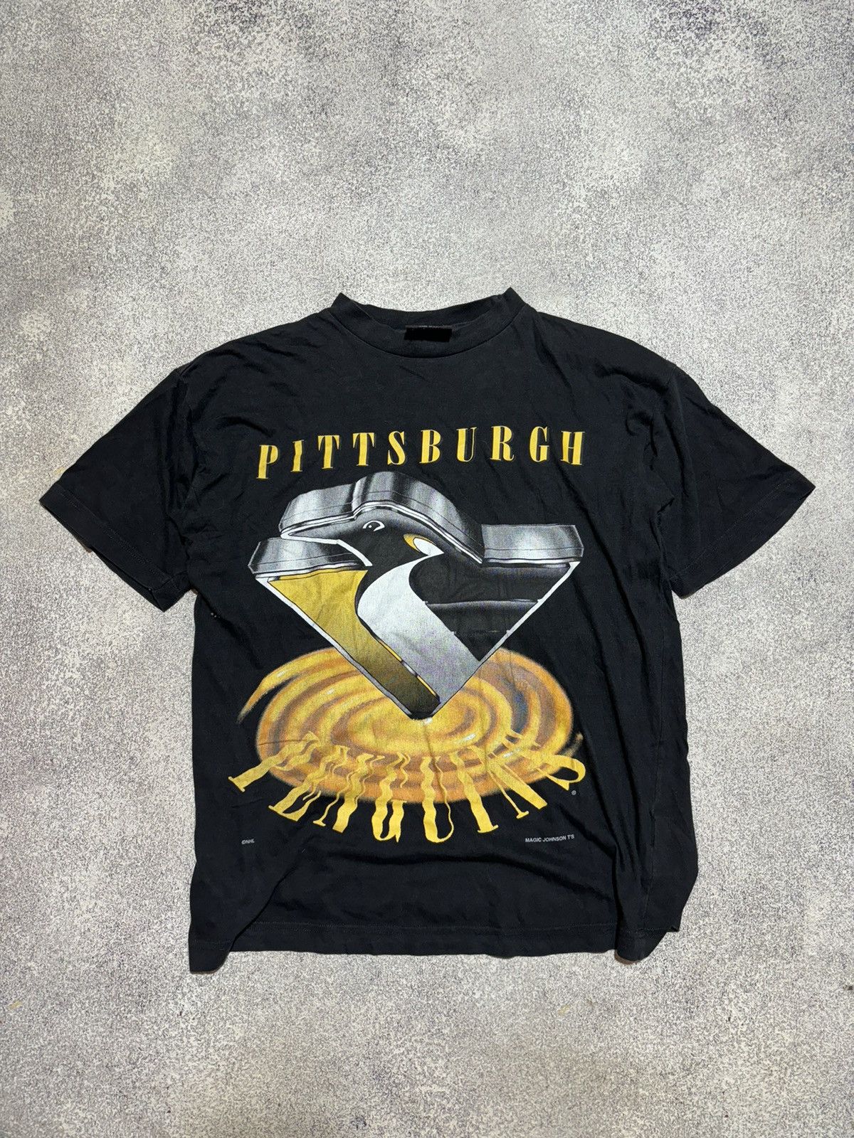 NHL Pittsburgh Penguins T Shirt Vintage 90s NHL Hockey USA Size US S / EU 44-46 / 1 - 7 Thumbnail