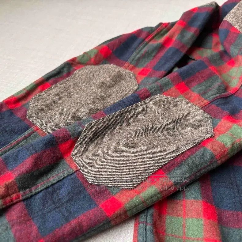 Junya Watanabe Junya Watanabe Patchwork Plaid Wool Long Sleeve Shirt Size US S / EU 44-46 / 1 - 7 Thumbnail