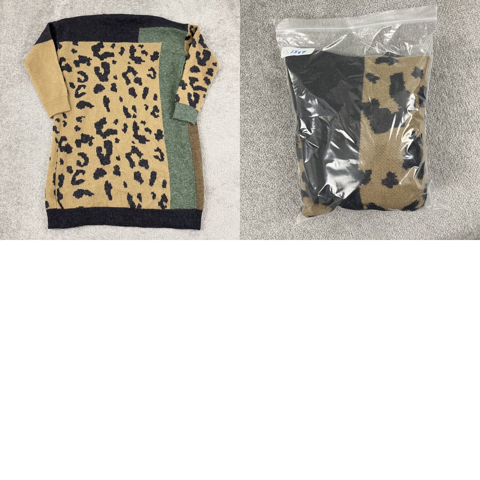 Anthropologie Anthropologie Pilcro Cardigan Womens One Size Multicolor Cozy Animal Print Sweater Size ONE SIZE - 8 Thumbnail